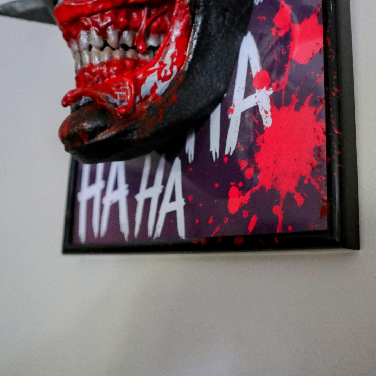 Laughing Darkness – Batman Who Laughs 3D Wall Art • Handmade Horror Frame