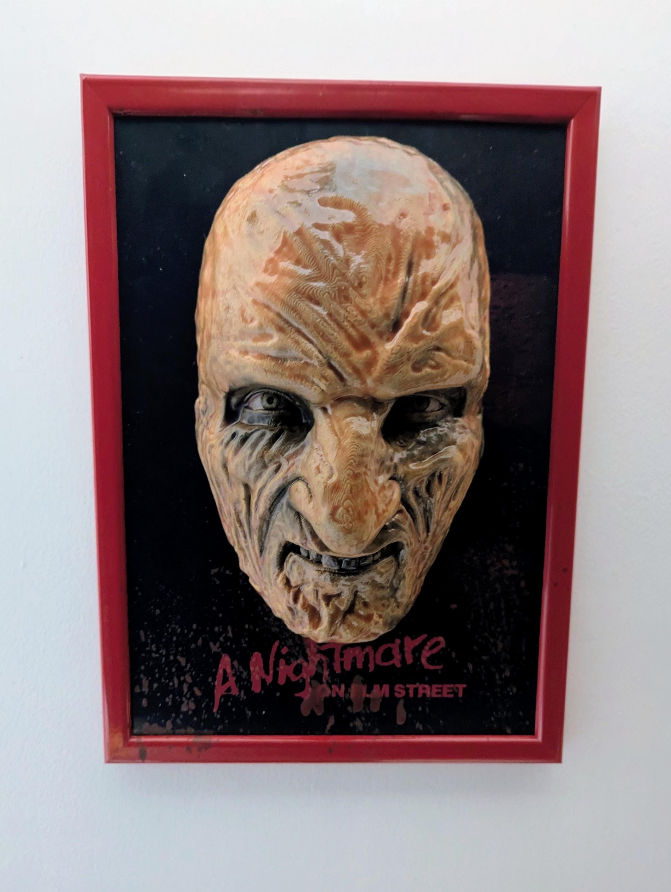 Freddy Krueger – Quadro 3D Artistico • Fan Art Dipinta a Mano • Nightmare on Elm Street • 30×22×12 cm