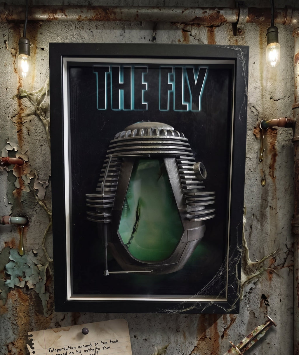 Nightmares in Frame - Telepod (Arte de pared 3D de La Mosca)