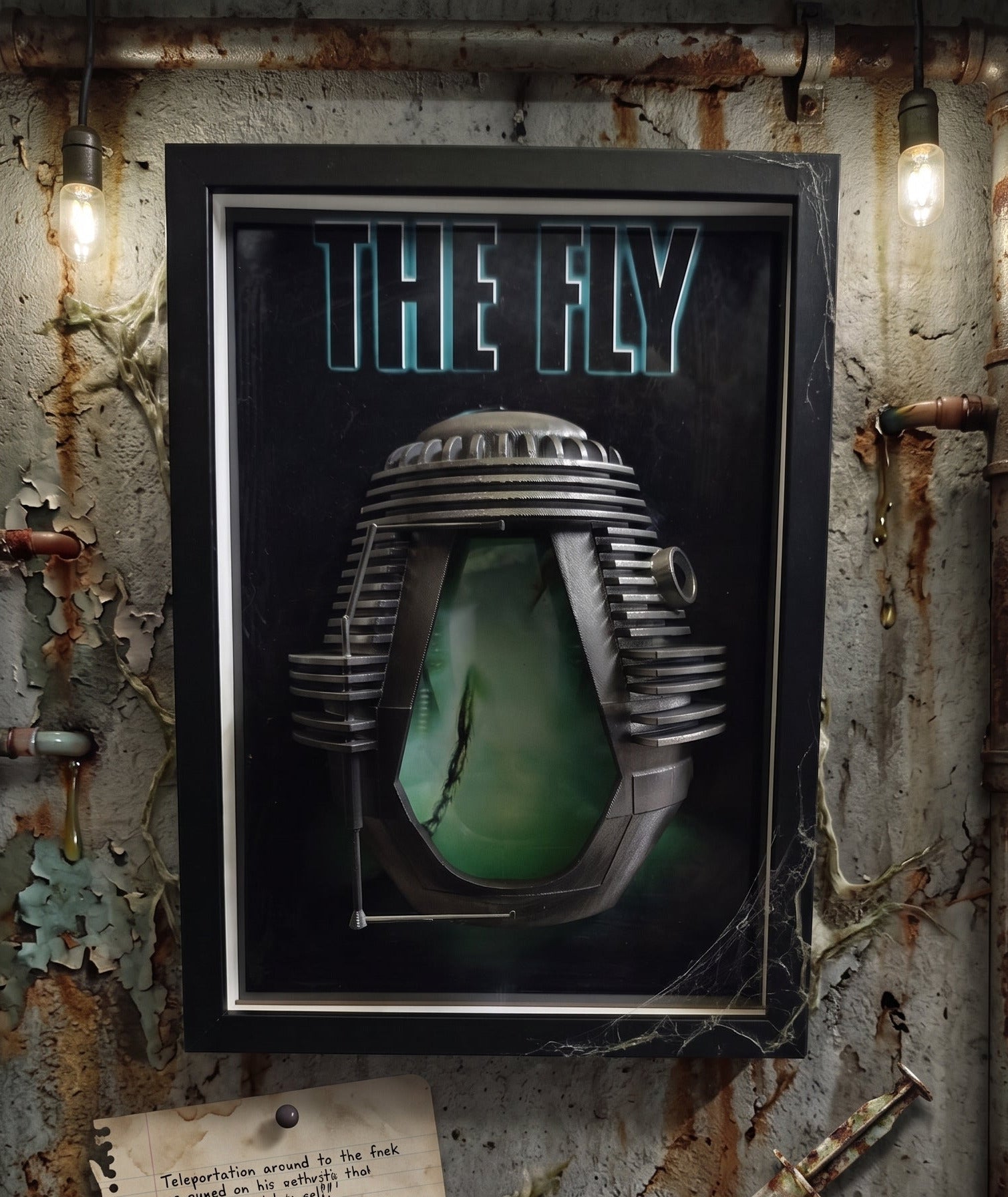 Nightmares in Frame - Telepod (Arte de pared 3D de La Mosca)