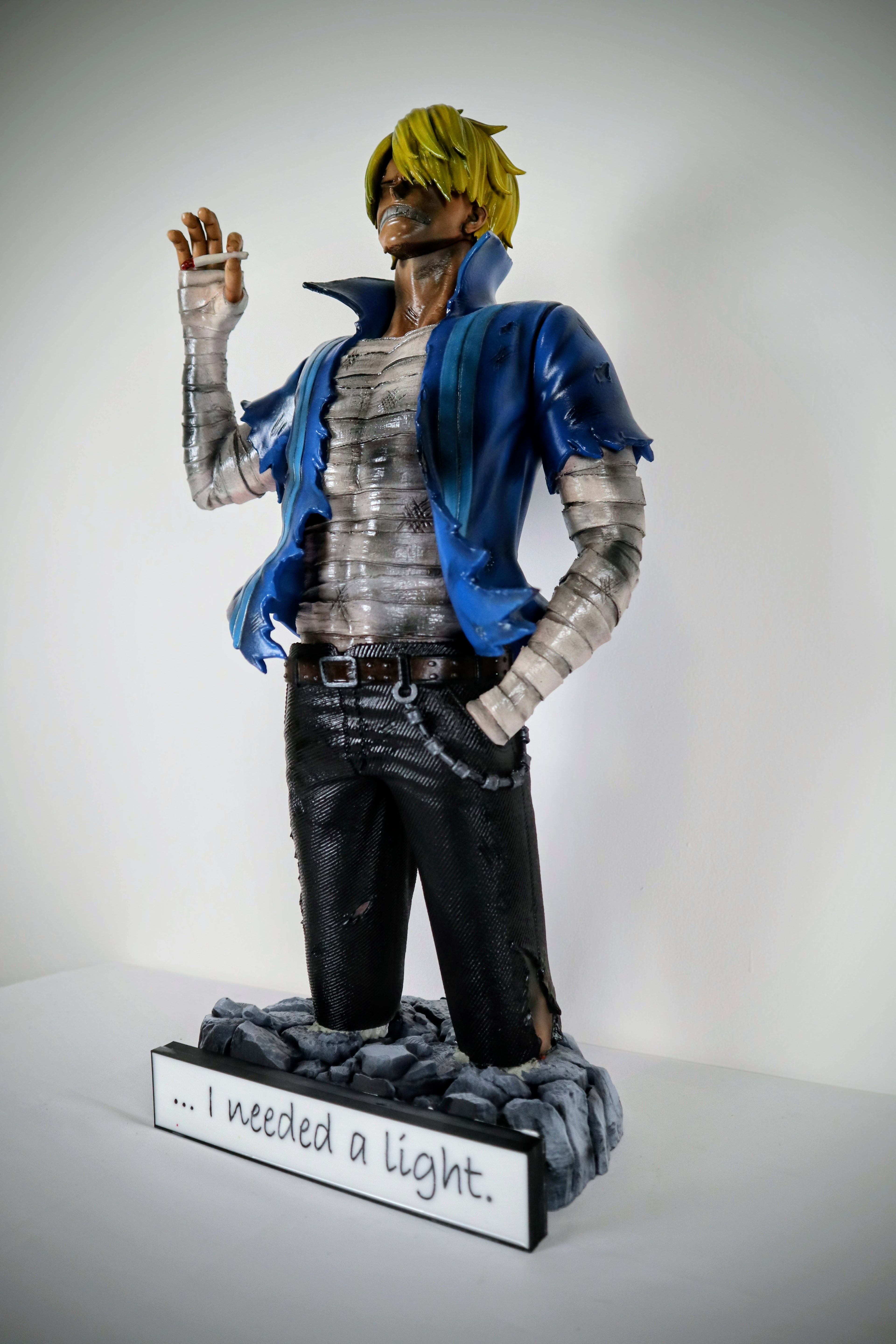 🔥 Sanji – “I Needed a Light.” | Statua artigianale 3D | The Frame Beyond