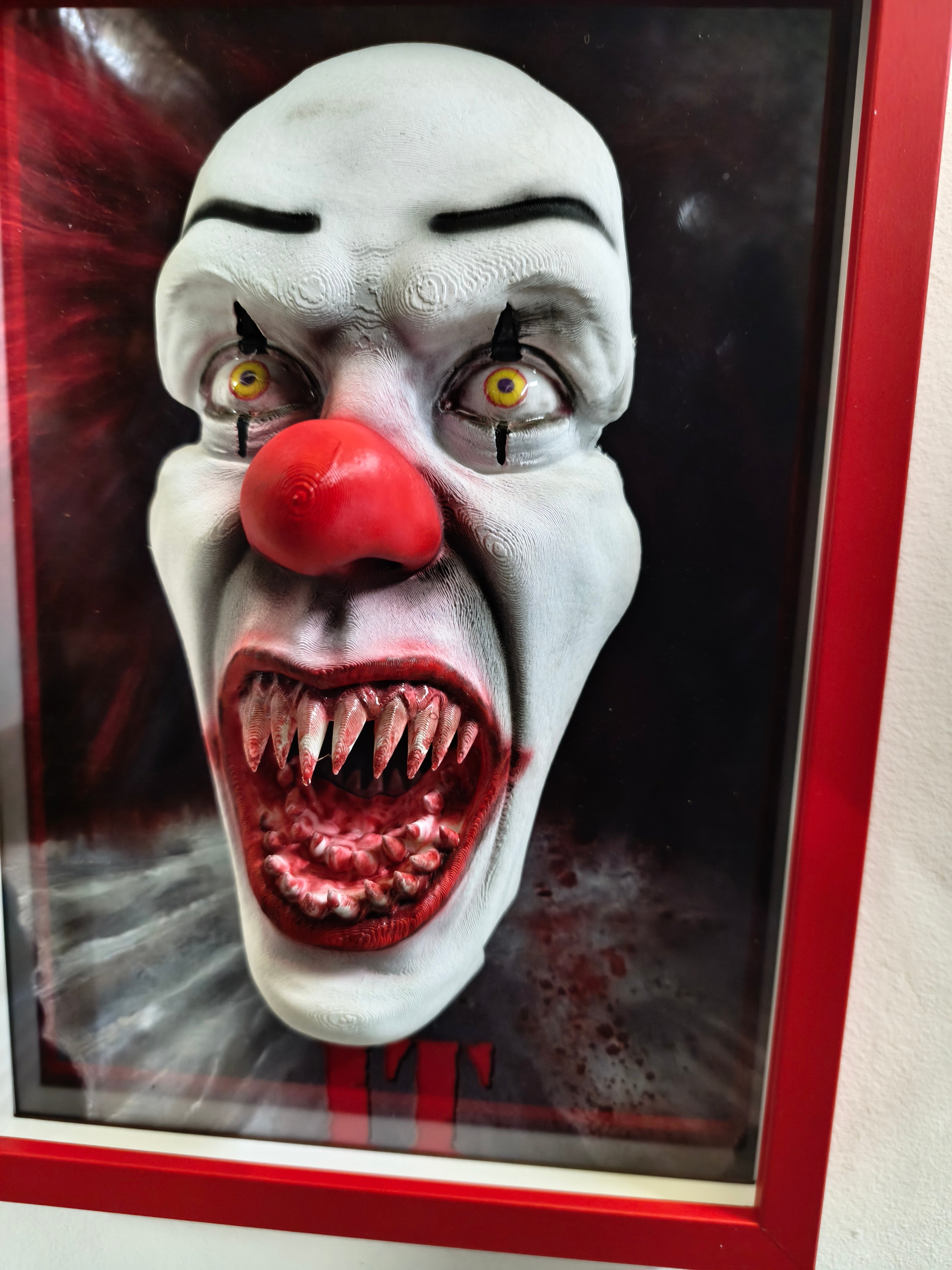 Pennywise – Nightmares in Frame (IT Horror 3D Wall Art)