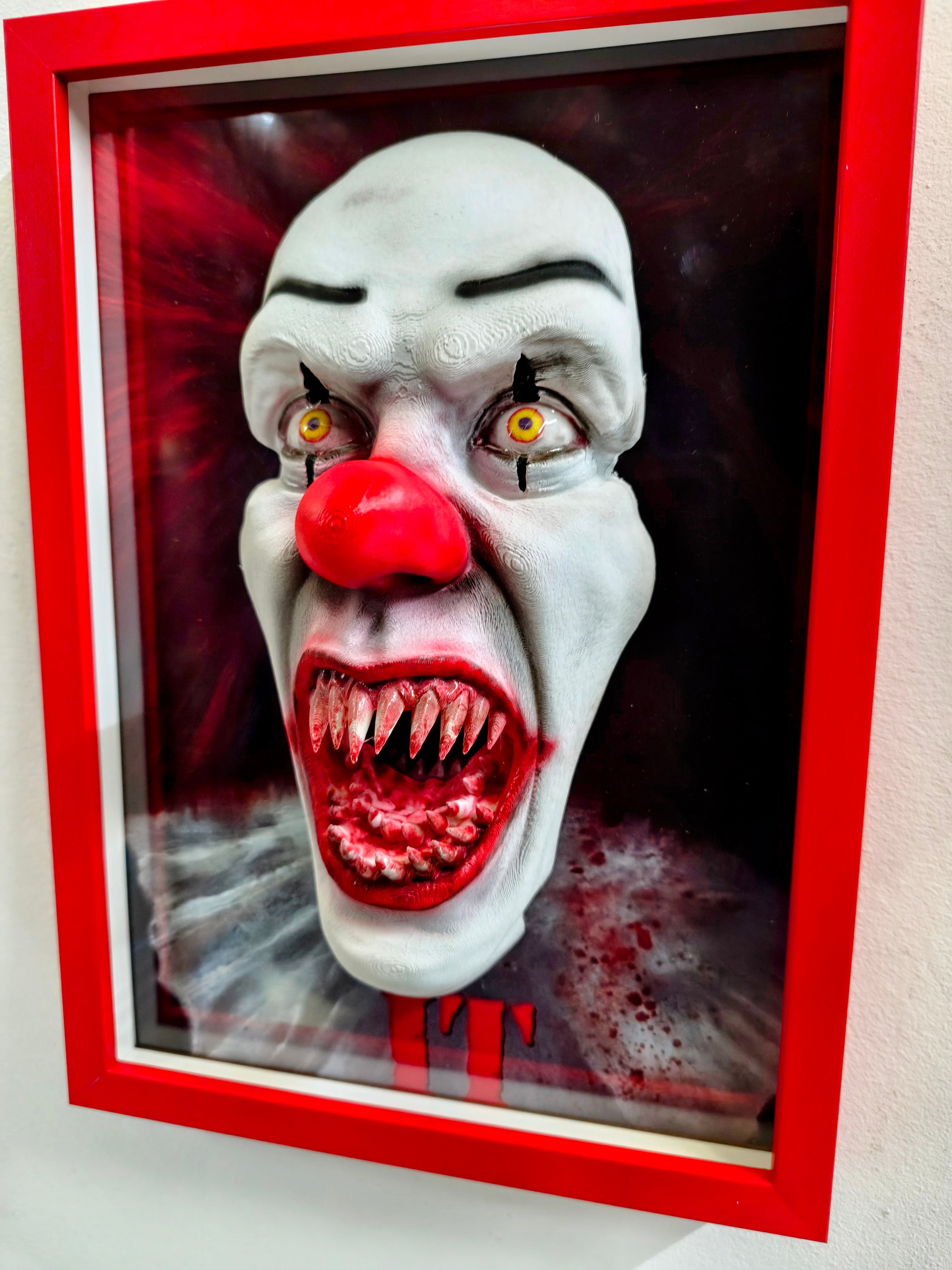 Pennywise – Nightmares in Frame (IT Horror 3D Wall Art)