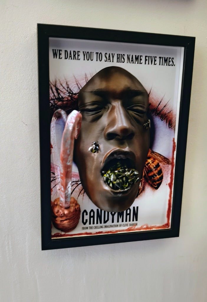 Nightmares in Frame - Candyman — Quadro 3D Vista laterale uncino e profondità | The Frame Beyond