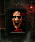 Nightmares in Frame - Freddy Krueger Nightmare on Elm Street Quadro 3D Cornice Nera 12cm Dipinto a Mano | The Frame Beyond