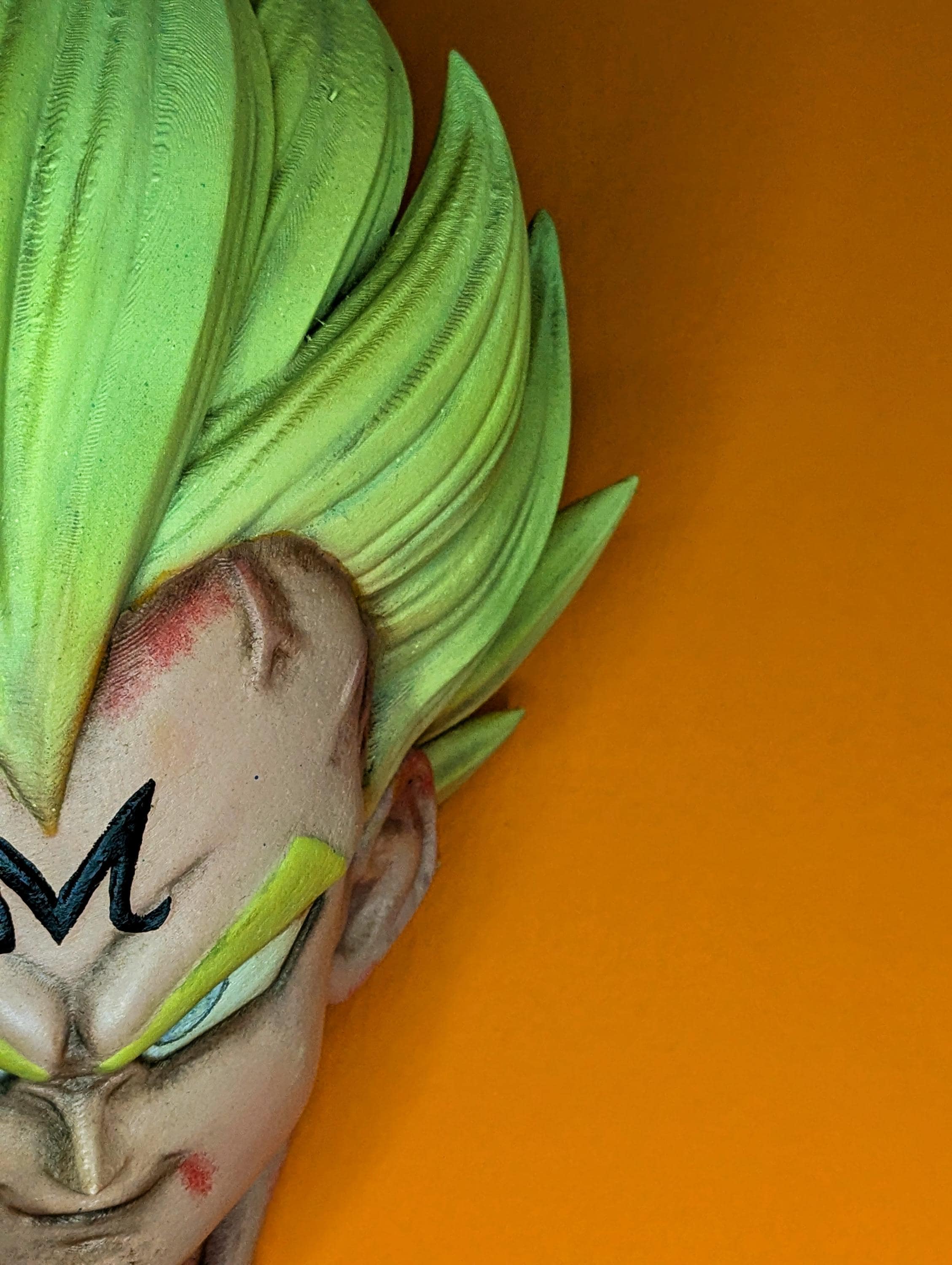 Majin Vegeta – Dragon Ball Z. Hand-Painted Wall Bust