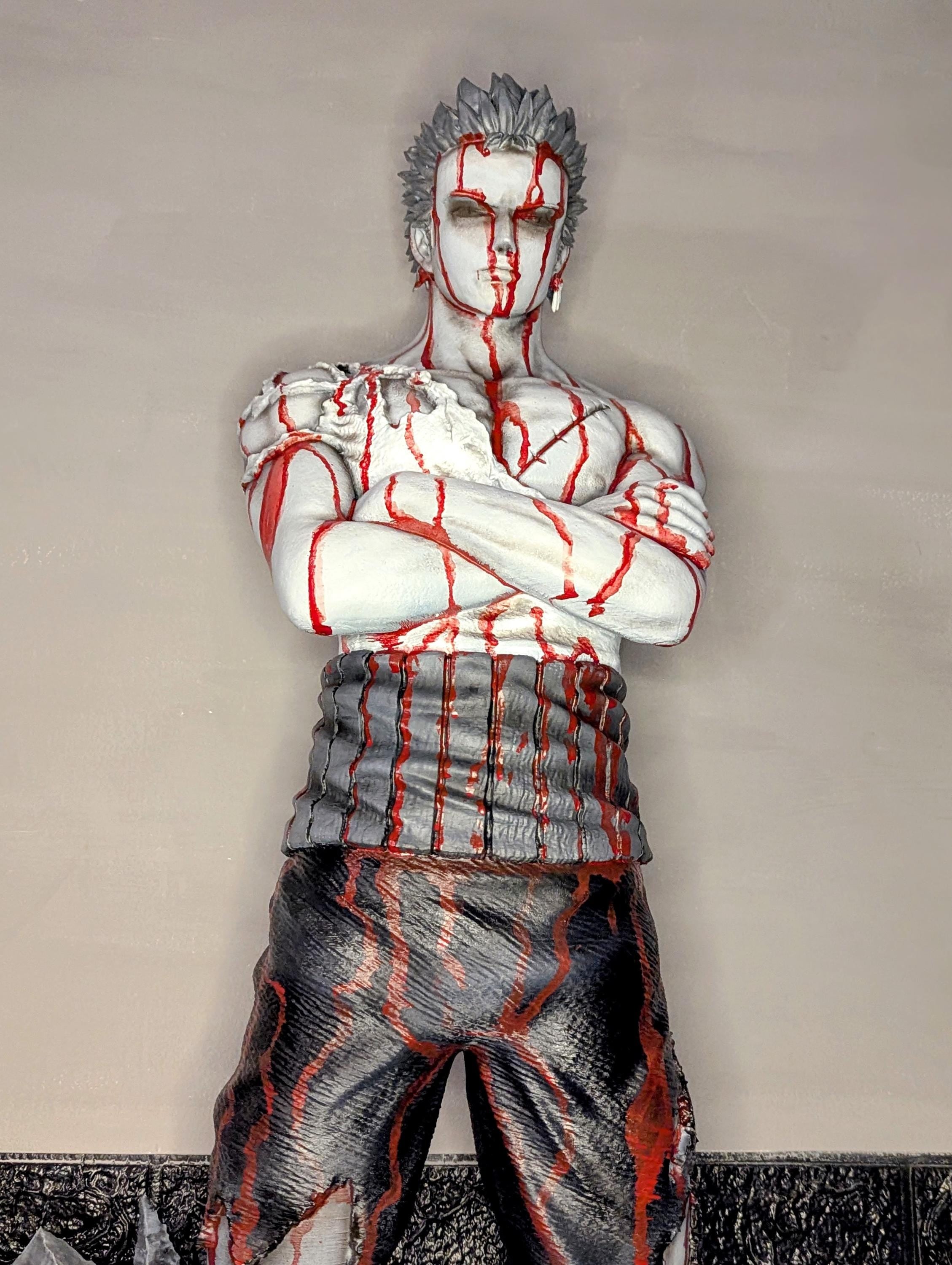 Figura Esclusiva "Nothing Happened" | Statua di Zoro da One Piece | Dipinta a Mano, Edizione Limitata da Collezione