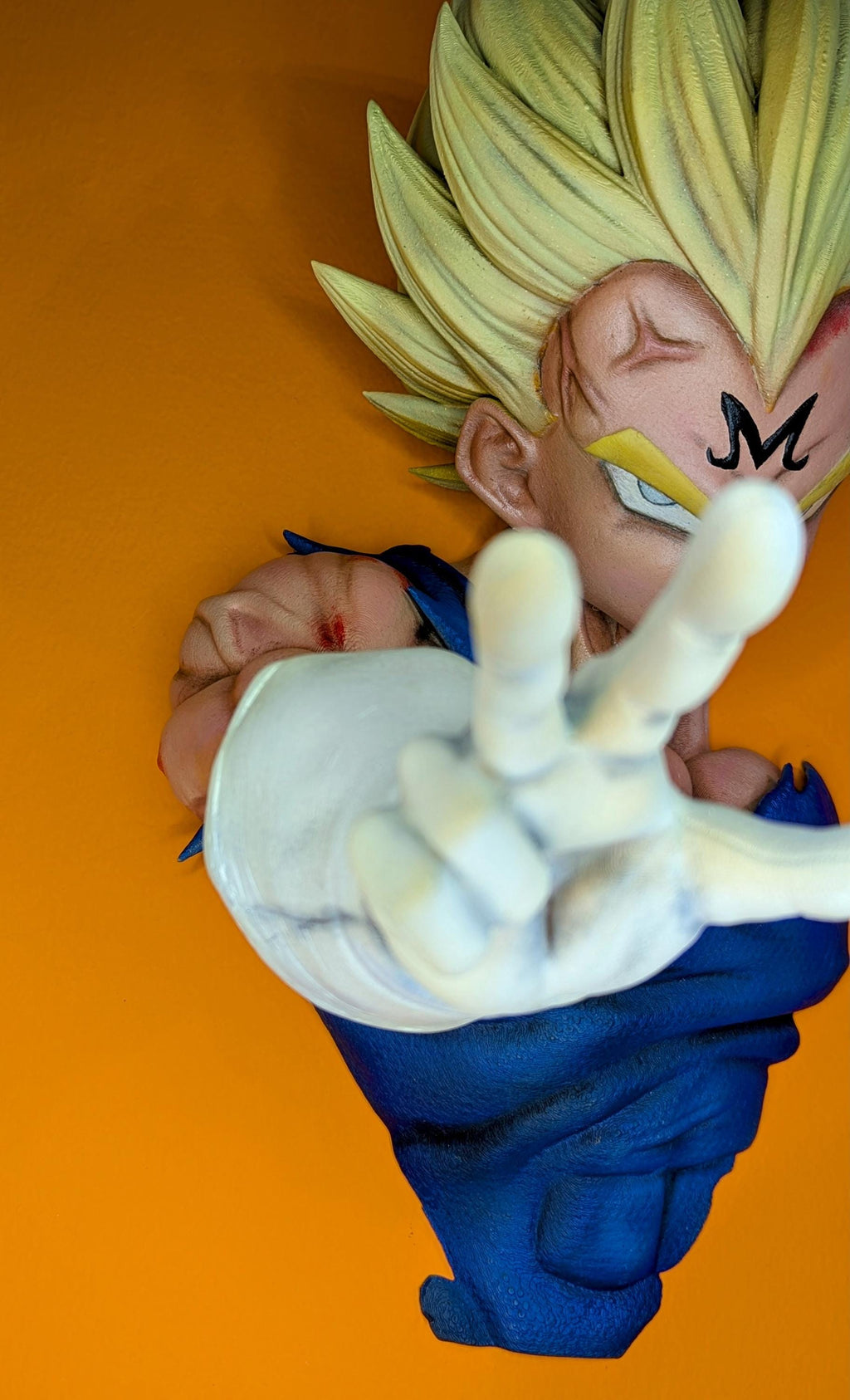 Majin Vegeta – Dragon Ball Z. Hand-Painted Wall Bust