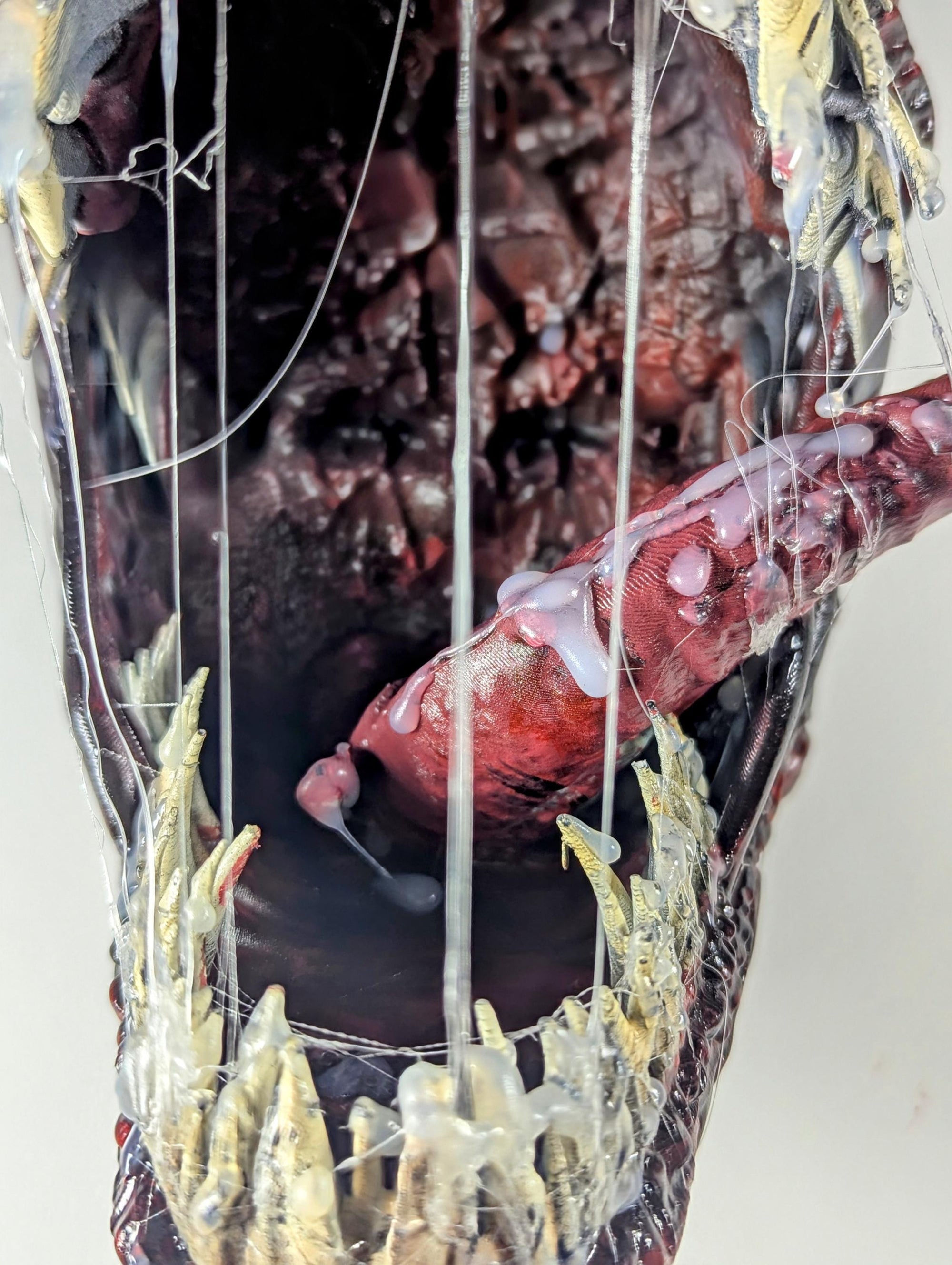 012 "CRNG" Crimson Chaos – Carnage Bust 3D Print – Hand-Finished Sculpture 24 × 15 × 17 cm – Unique Collector’s Piece