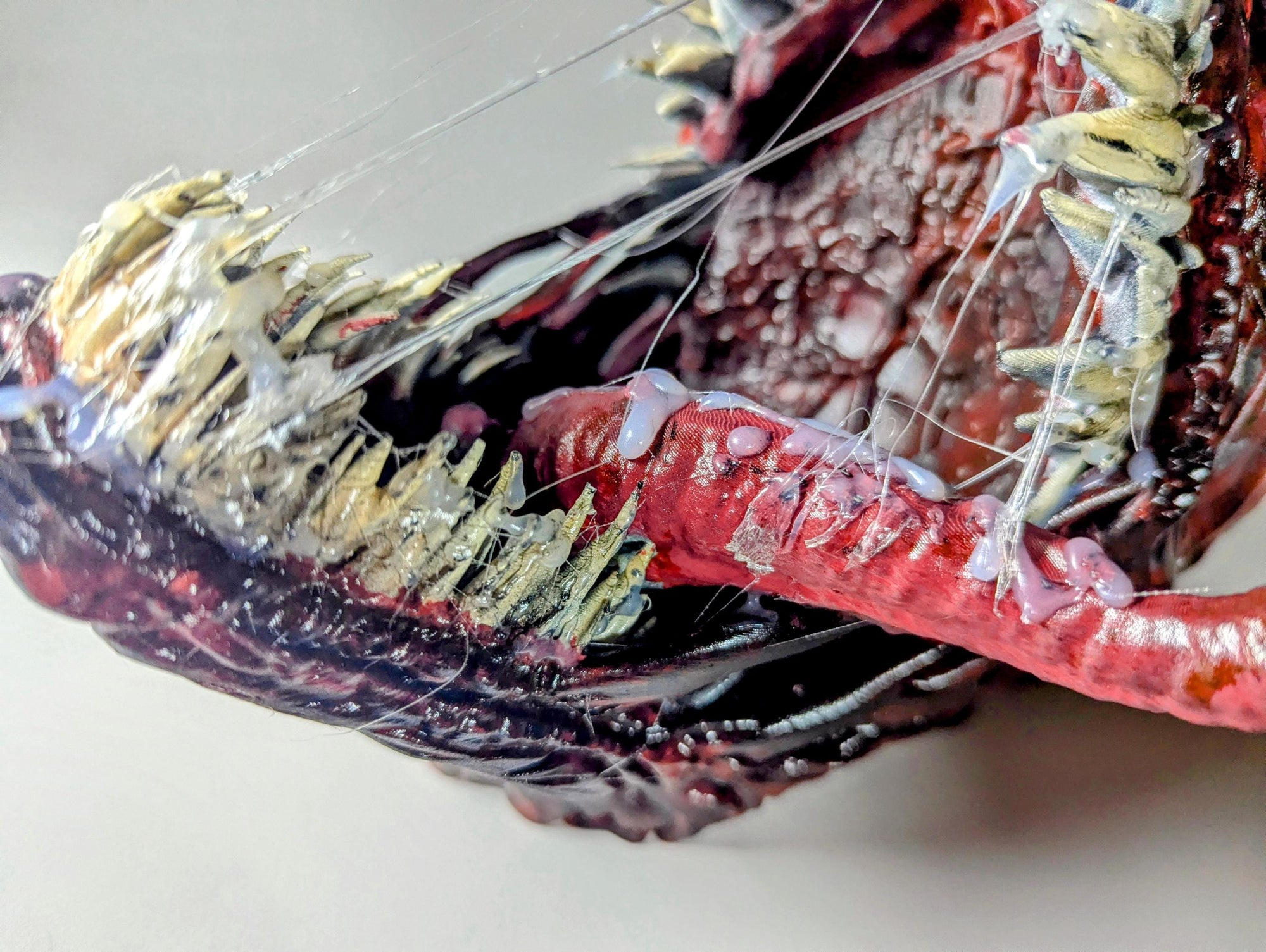 012 "CRNG" Crimson Chaos – Carnage Bust 3D Print – Hand-Finished Sculpture 24 × 15 × 17 cm – Unique Collector’s Piece