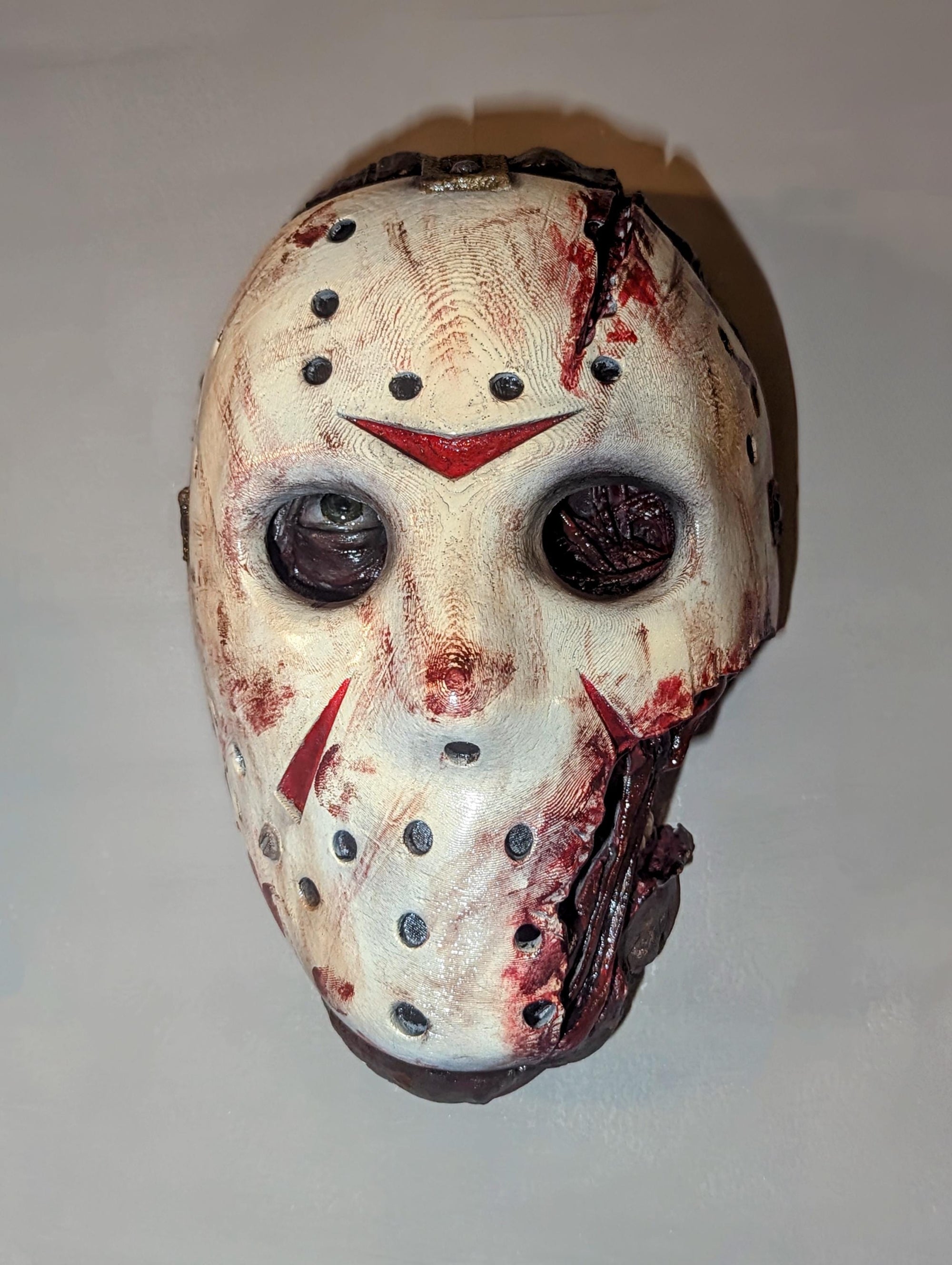 017 "F13" – One-of-a-Kind Collectible • 3D Printed & Hand-Painted Mask • 24×14×10 cm