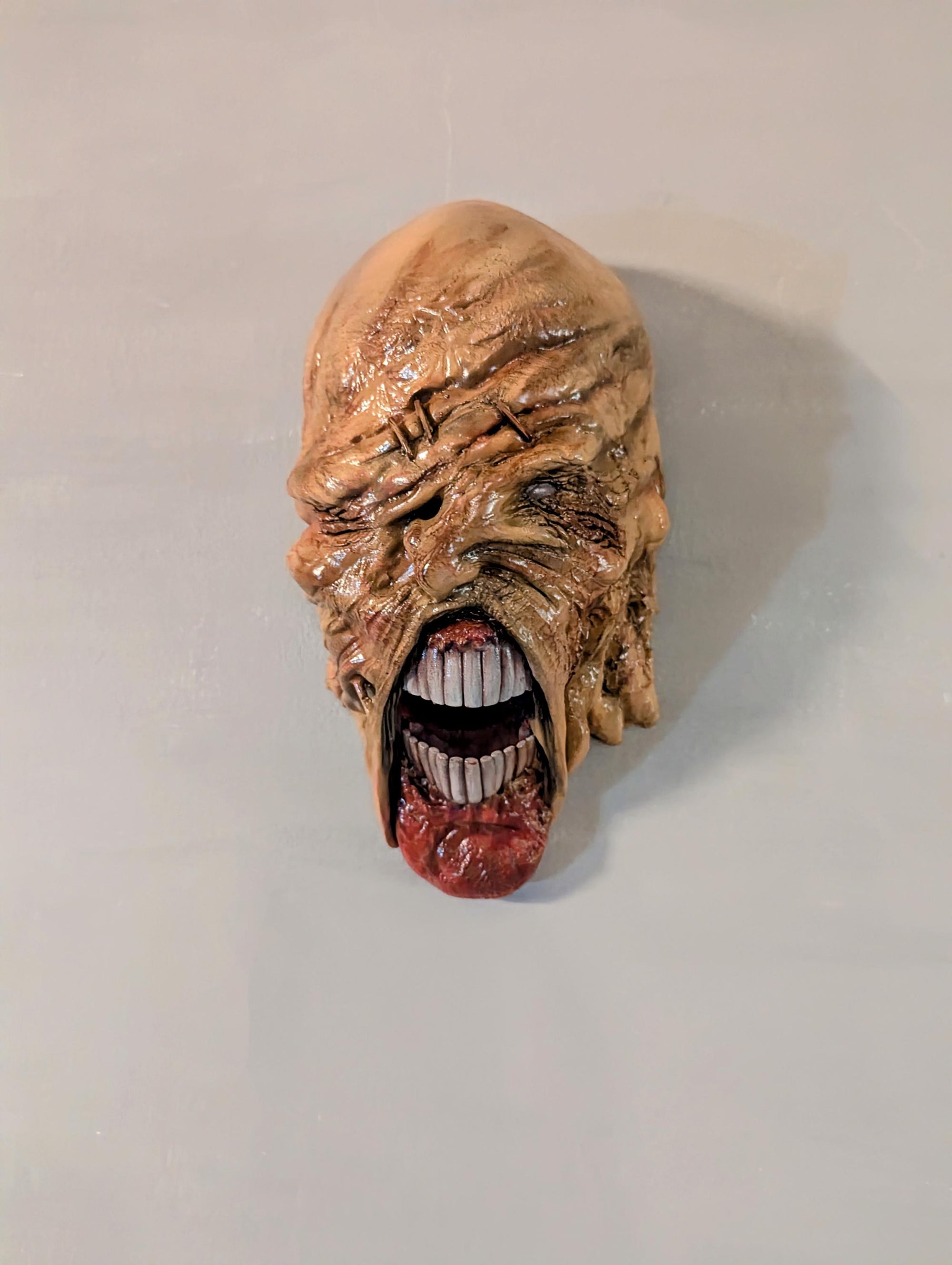 015 "NMS" Terrore Bio-Organico – Busto di Nemesis Stampa 3D – Scultura Rifinita a Mano 22 × 18 × 20 cm – Pezzo Unico da Collezione