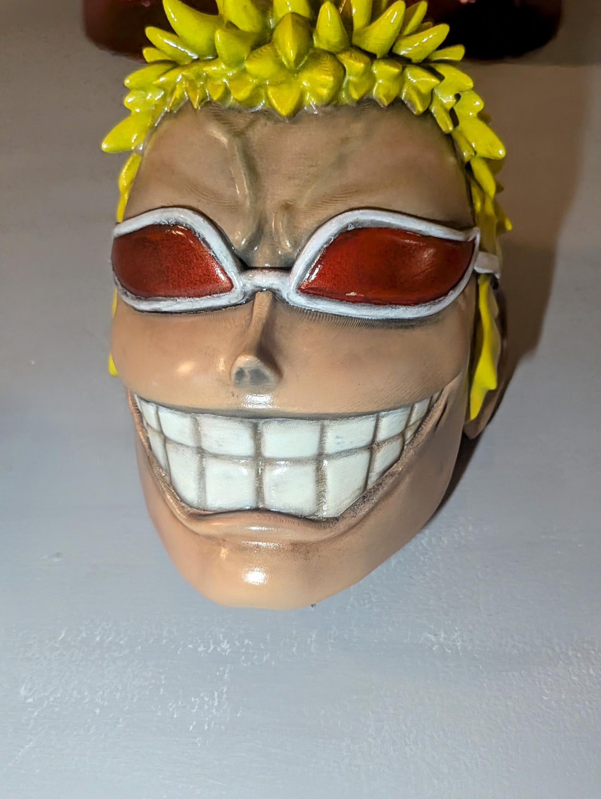 018 "DFM" – One-of-a-Kind Collectible • 3D Wall-Mounted Head • Hand-Painted • 23×19×16 cm