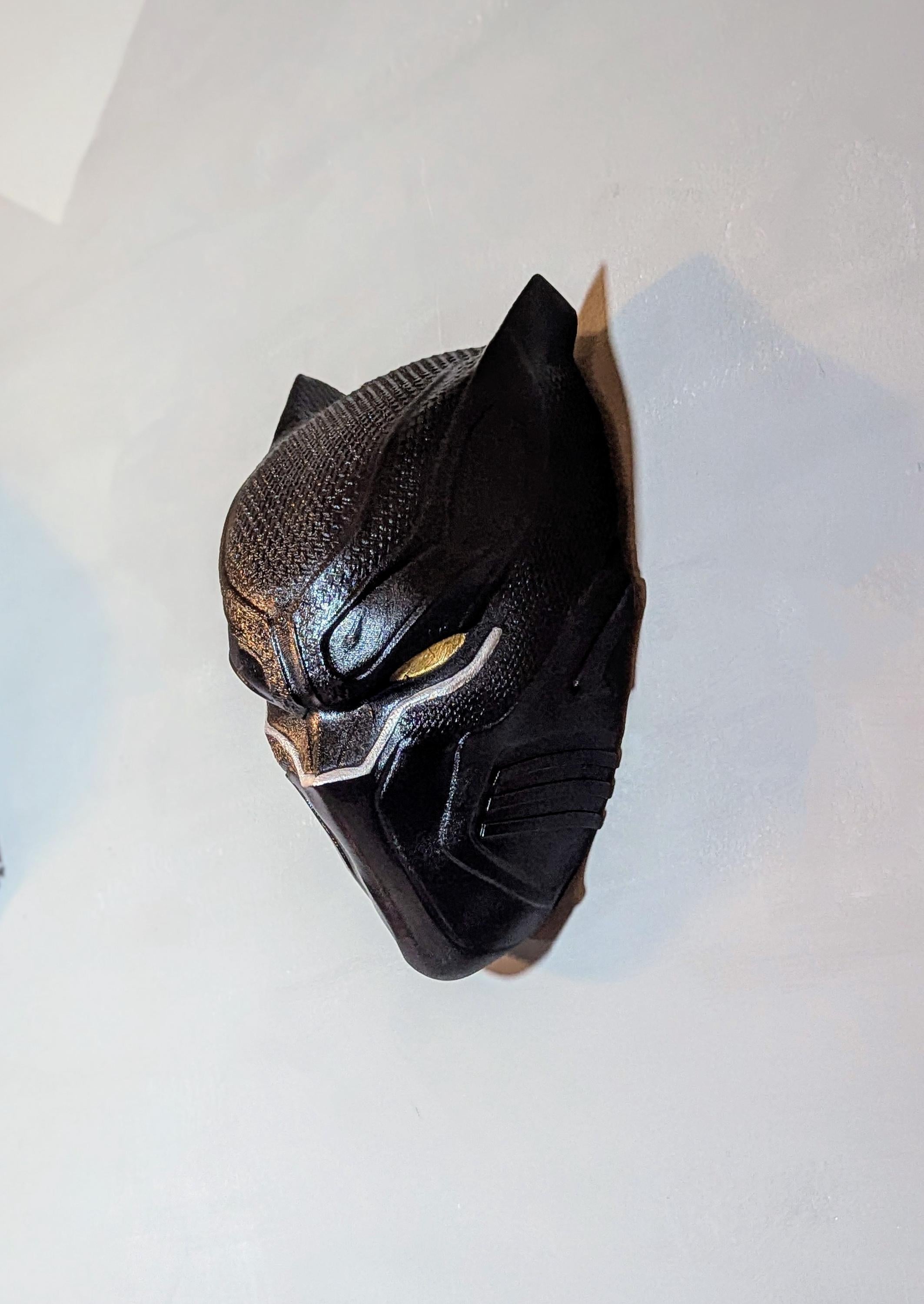 013 "BLK PNT" - Vigilanza Reale - Black Panther- Pezzo Unico da Collezione - Stampa 3D e Scultura Dipinta a Mano