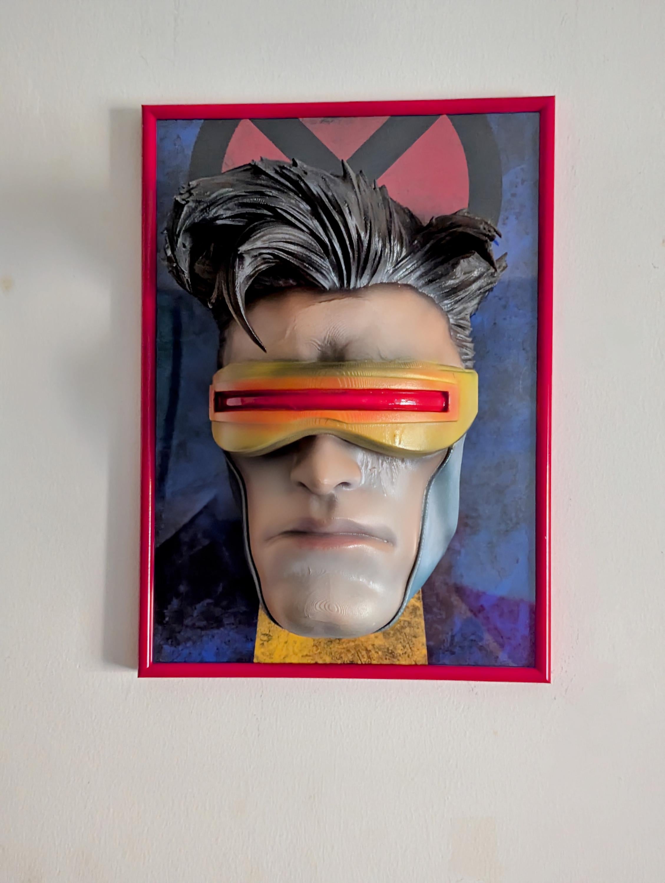 022 "CYC" – Artistic Wall Head of Cyclops • 3D Hand-Painted Fan Art • 23×17×10 cm