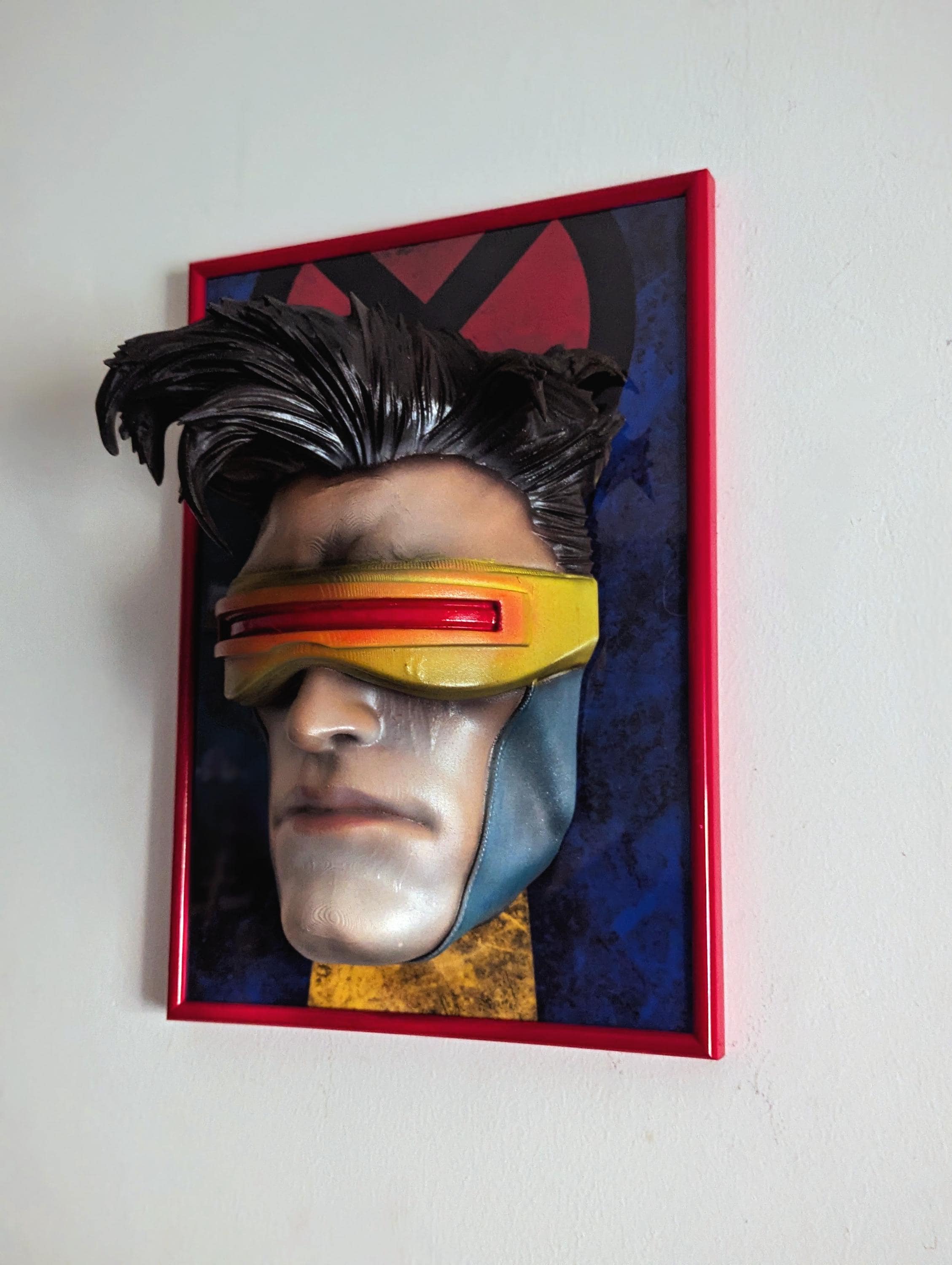 022 "CYC" – Artistic Wall Head of Cyclops • 3D Hand-Painted Fan Art • 23×17×10 cm