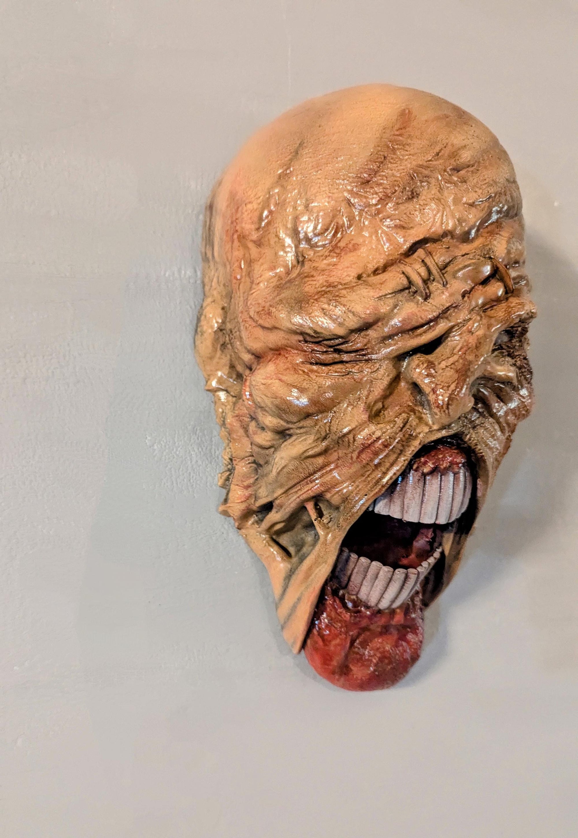 015 "NMS" Terrore Bio-Organico – Busto di Nemesis Stampa 3D – Scultura Rifinita a Mano 22 × 18 × 20 cm – Pezzo Unico da Collezione