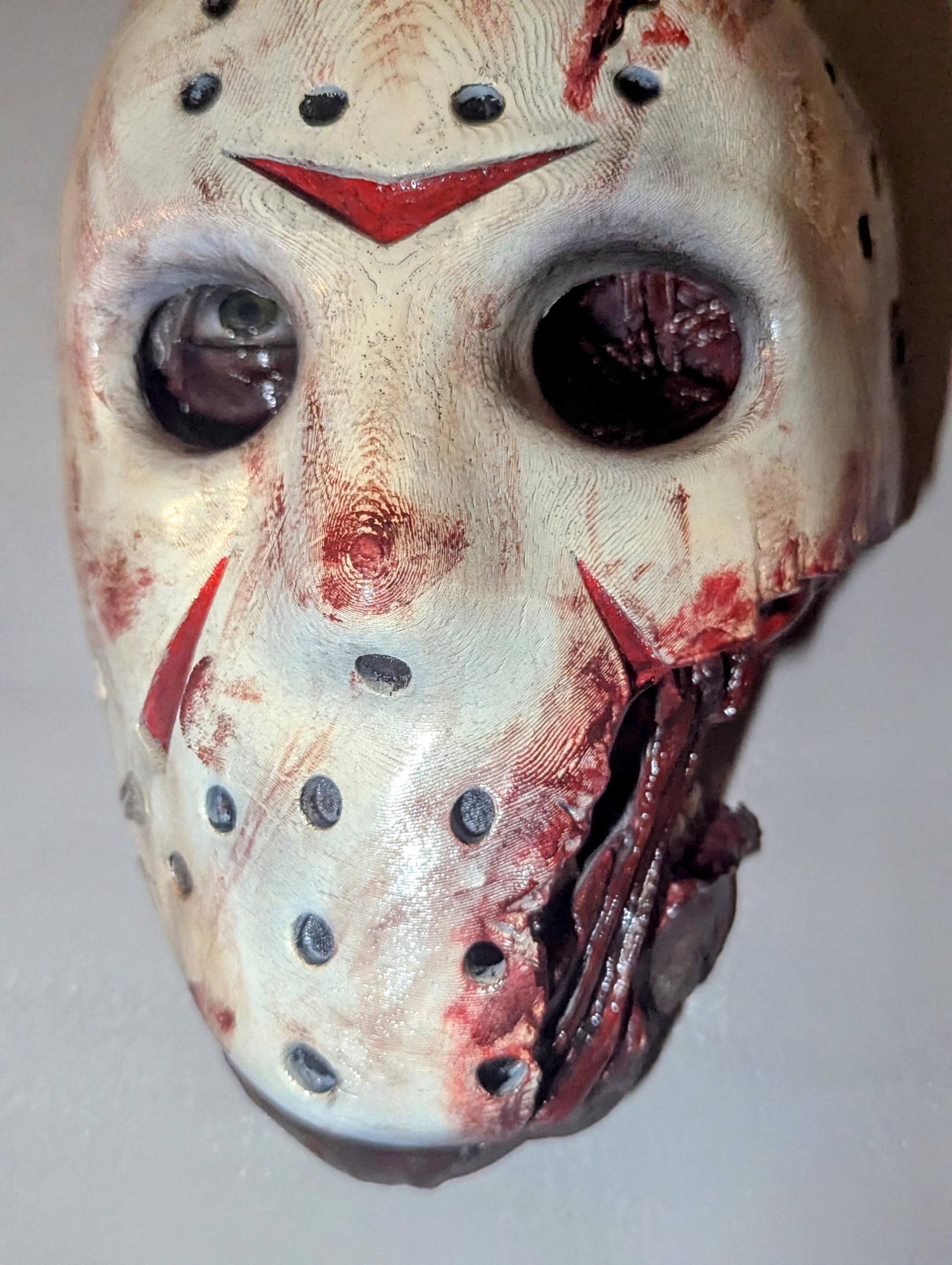 017 "F13" – One-of-a-Kind Collectible • 3D Printed & Hand-Painted Mask • 24×14×10 cm