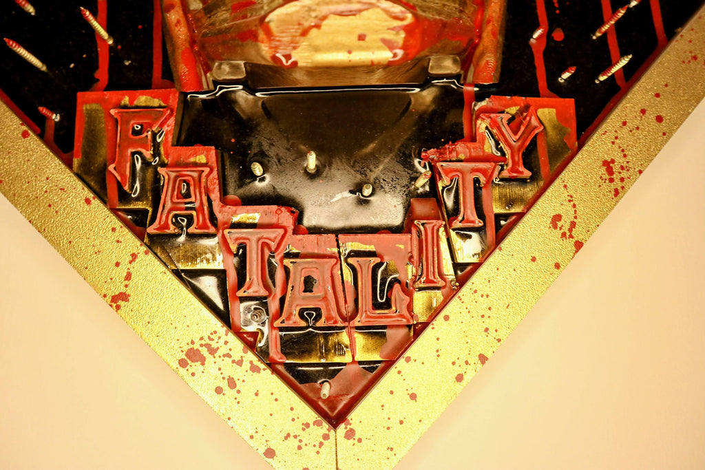 FINISH HIM – Scorpion 3D Wall Sculpture – Hand Painted Art