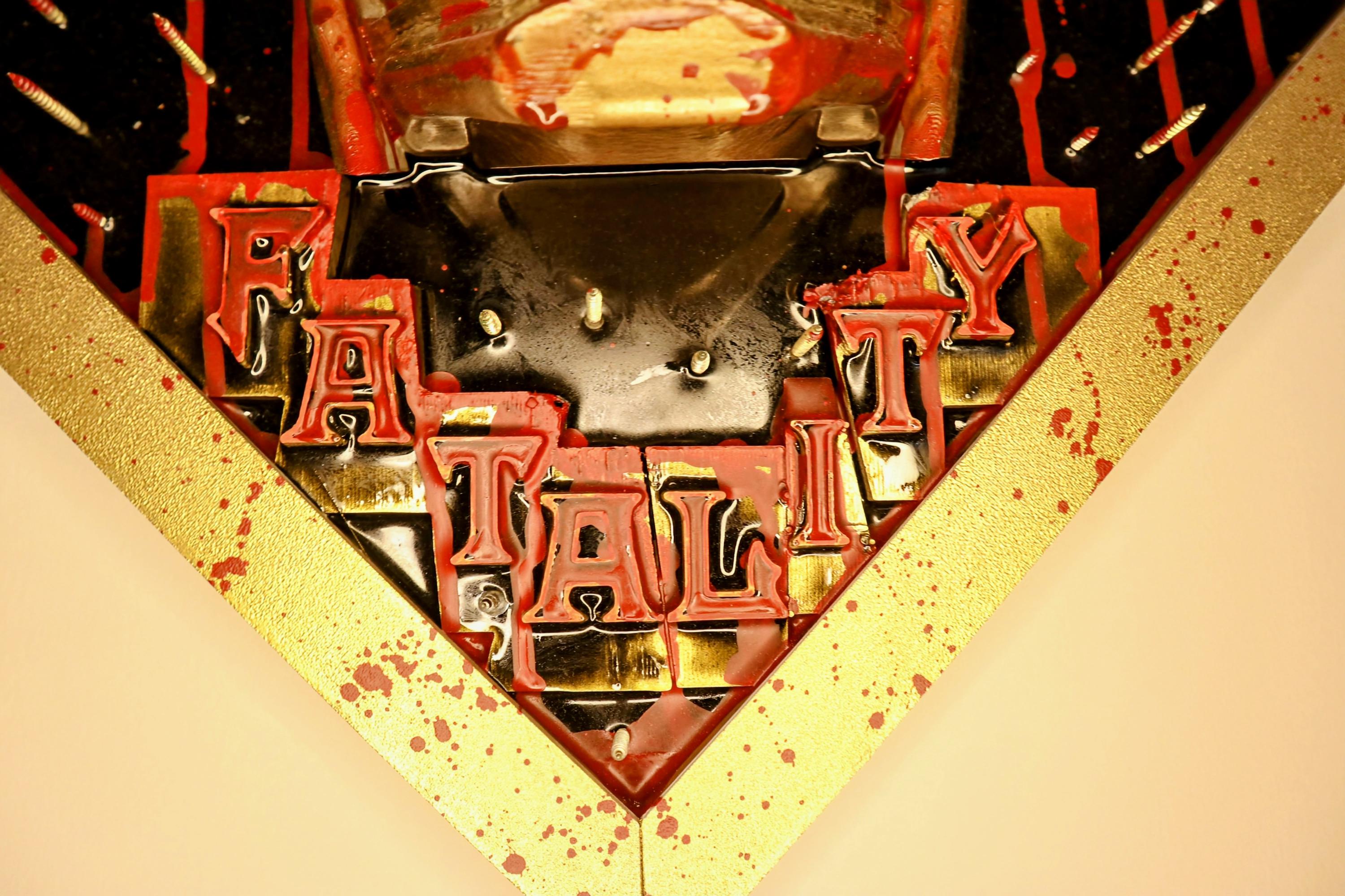 FINISH HIM – Scorpion 3D Wall Sculpture – Hand Painted Art