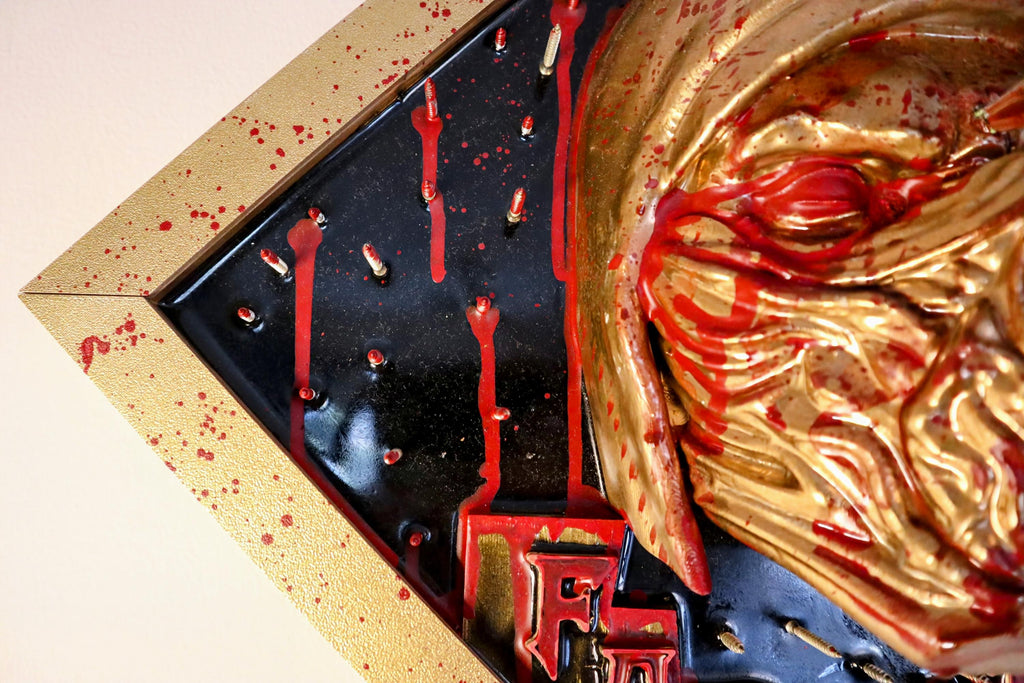 FINISH HIM – Scorpion 3D Wall Sculpture – Hand Painted Art
