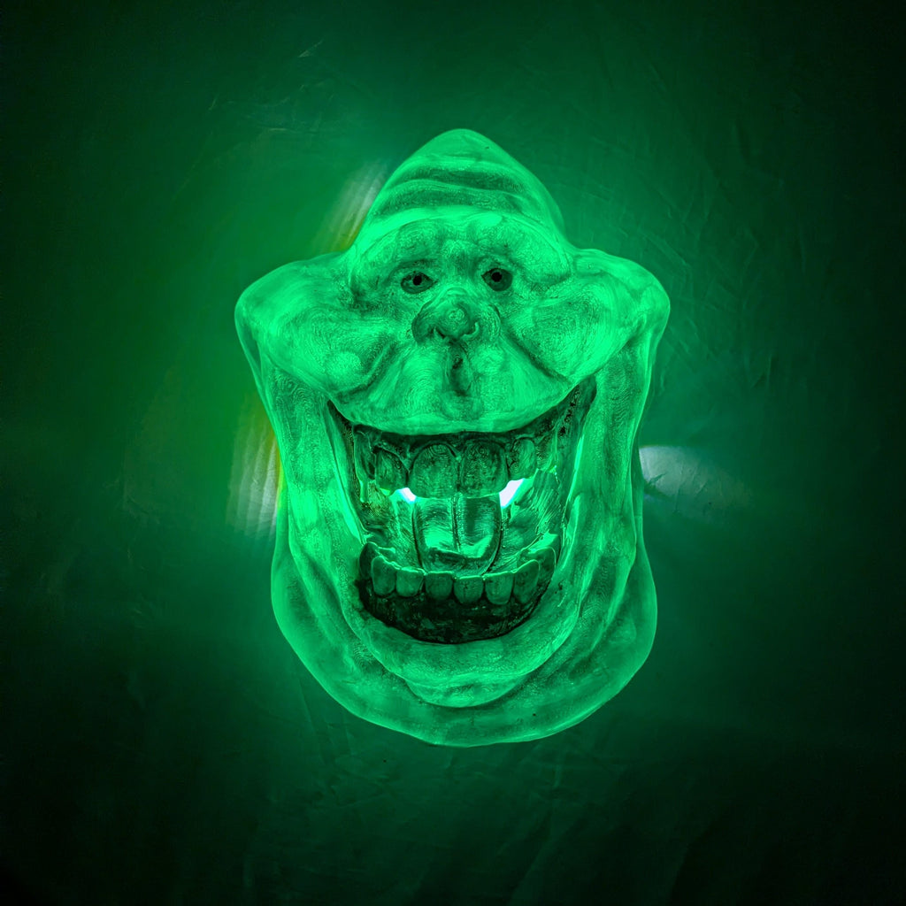 024 "SLM" – Artistic Wall Head of Slimer • 3D Hand-Painted Fan Art • 24×17×8 cm