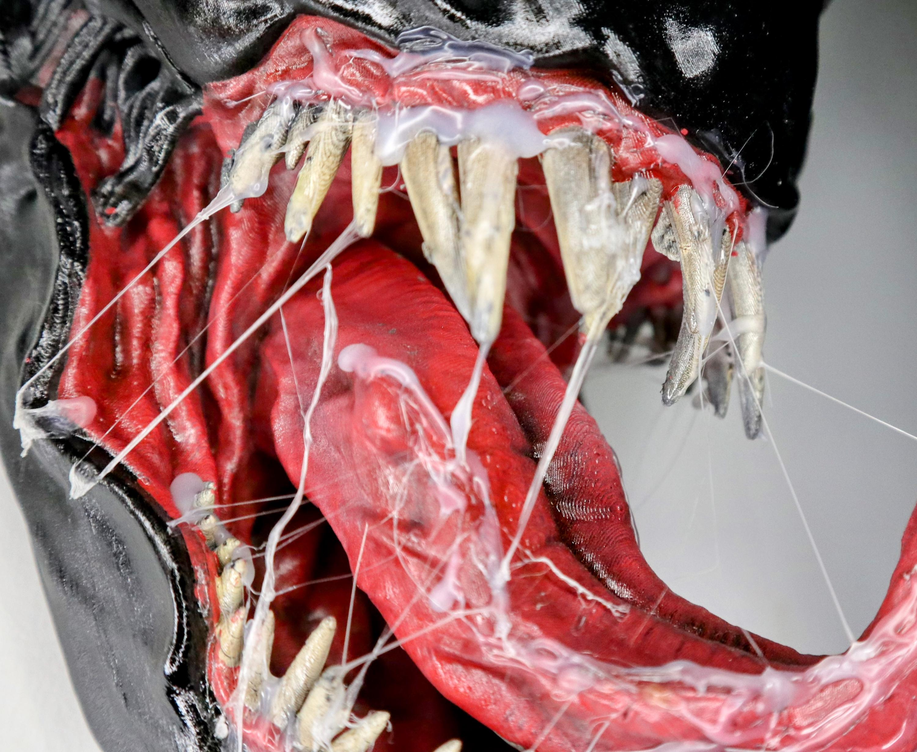 011 "VNM" – Venom Bust 3D Print – Hand-Painted Sculpture 26×20×15 cm – Unique Collector’s Piece