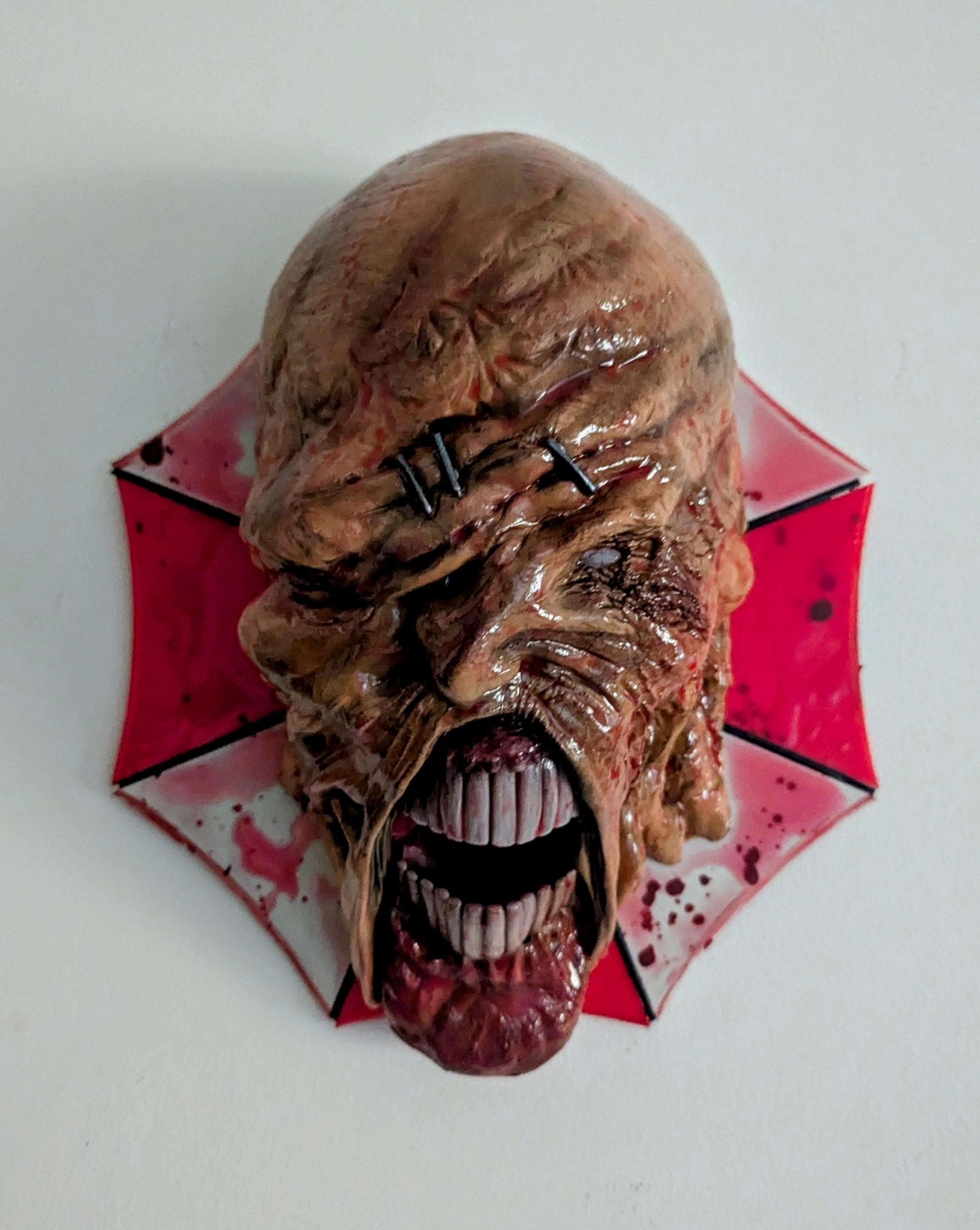 015 "NMS" Terrore Bio-Organico – Busto di Nemesis Stampa 3D – Scultura Rifinita a Mano 22 × 18 × 20 cm – Pezzo Unico da Collezione