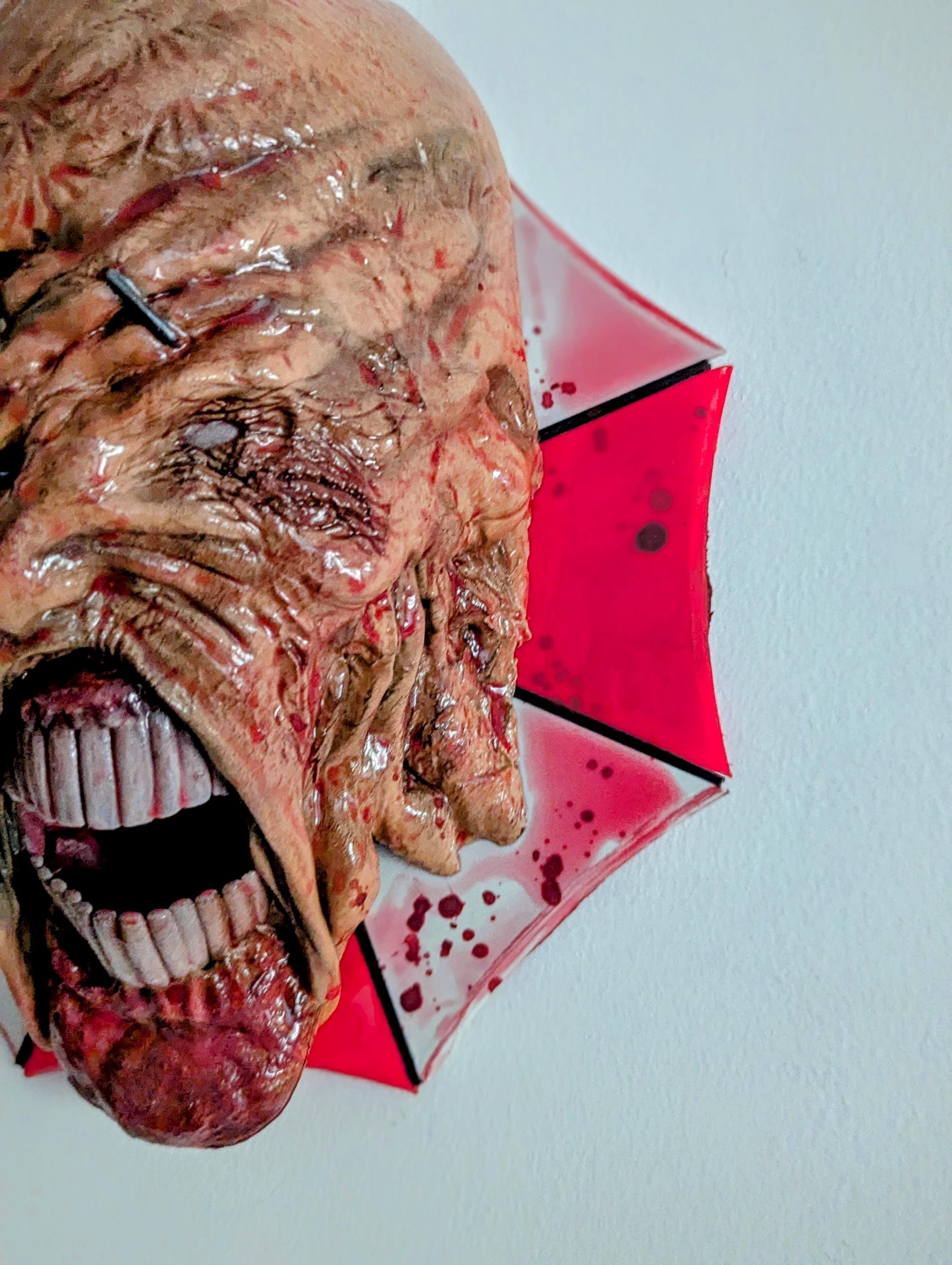 015 "NMS" Terrore Bio-Organico – Busto di Nemesis Stampa 3D – Scultura Rifinita a Mano 22 × 18 × 20 cm – Pezzo Unico da Collezione
