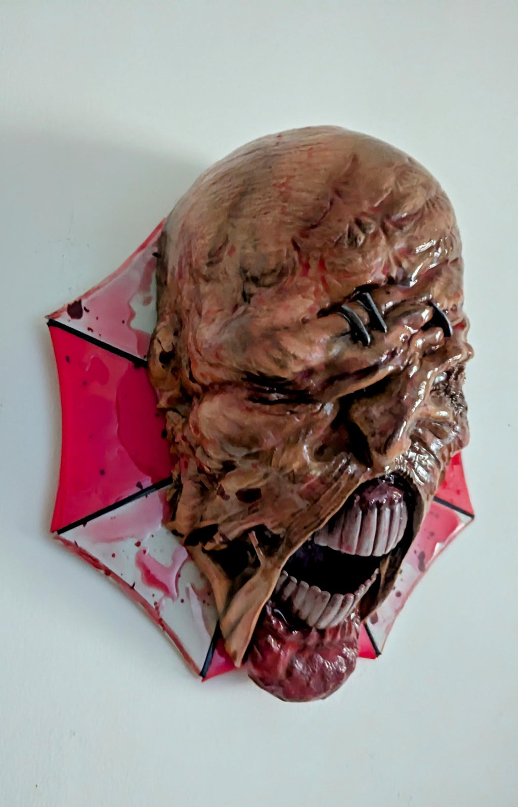 015 "NMS" Terrore Bio-Organico – Busto di Nemesis Stampa 3D – Scultura Rifinita a Mano 22 × 18 × 20 cm – Pezzo Unico da Collezione