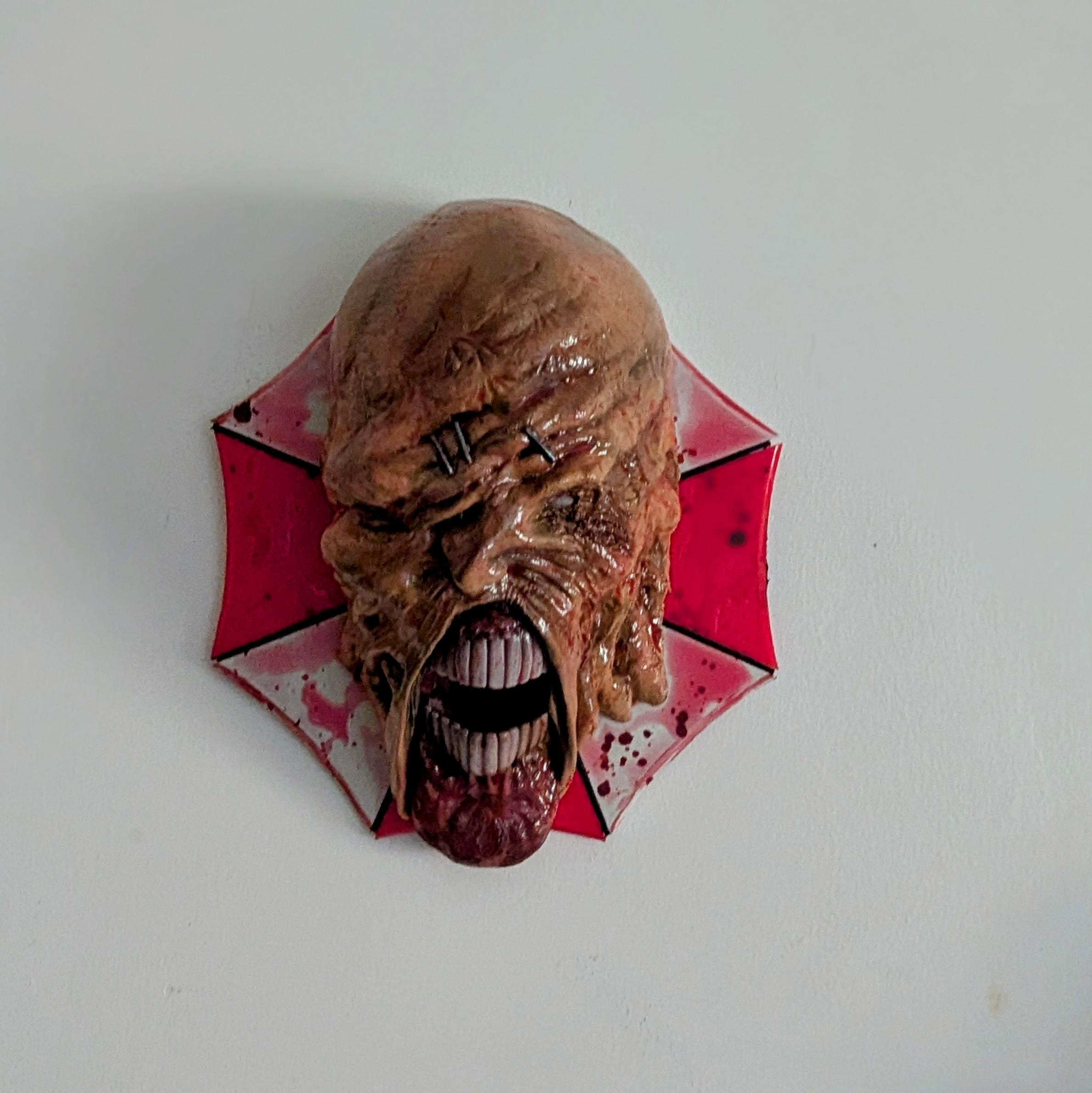 015 "NMS" Terrore Bio-Organico – Busto di Nemesis Stampa 3D – Scultura Rifinita a Mano 22 × 18 × 20 cm – Pezzo Unico da Collezione