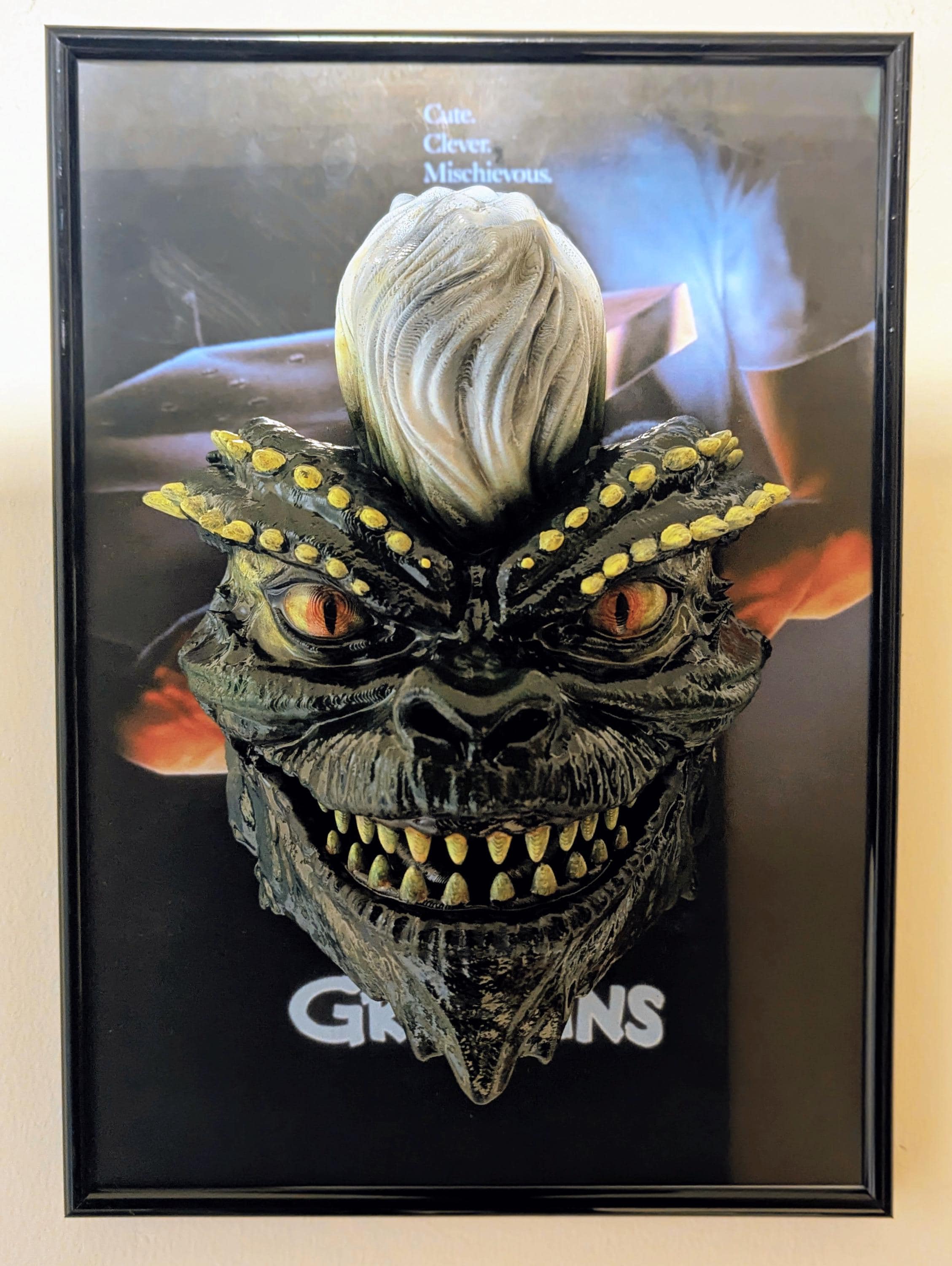 Gremlins – Quadro 3D Artistico • Fan Art Dipinta a Mano • 30×22×12 cm