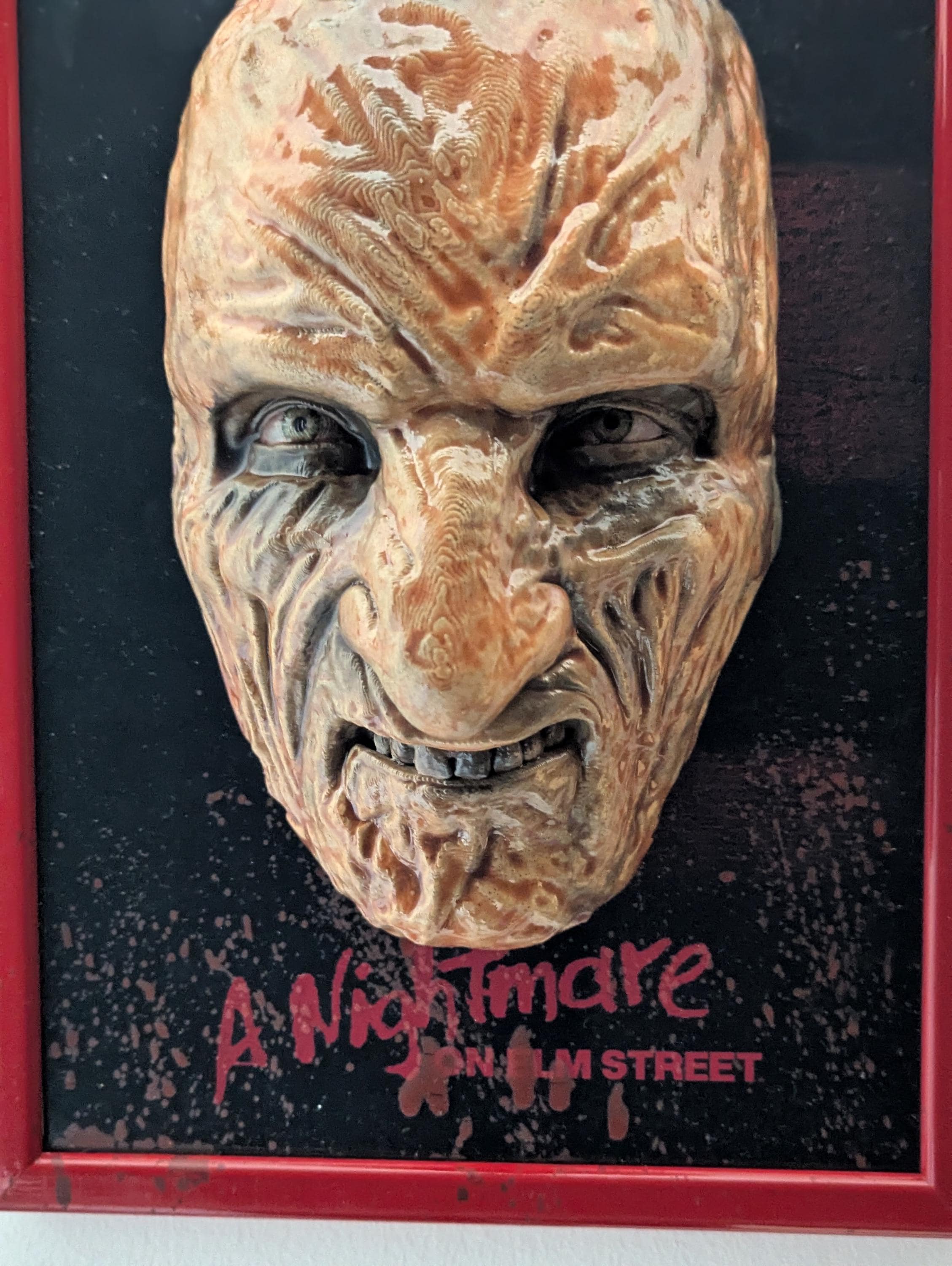 Freddy Krueger – Quadro 3D Artistico • Fan Art Dipinta a Mano • Nightmare on Elm Street • 30×22×12 cm