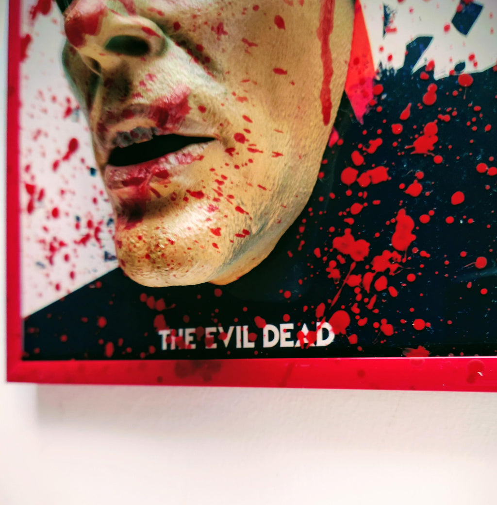 The Evil Dead – Quadro 3D Artistico • Fan Art Dipinta a Mano • 31×22×10 cm