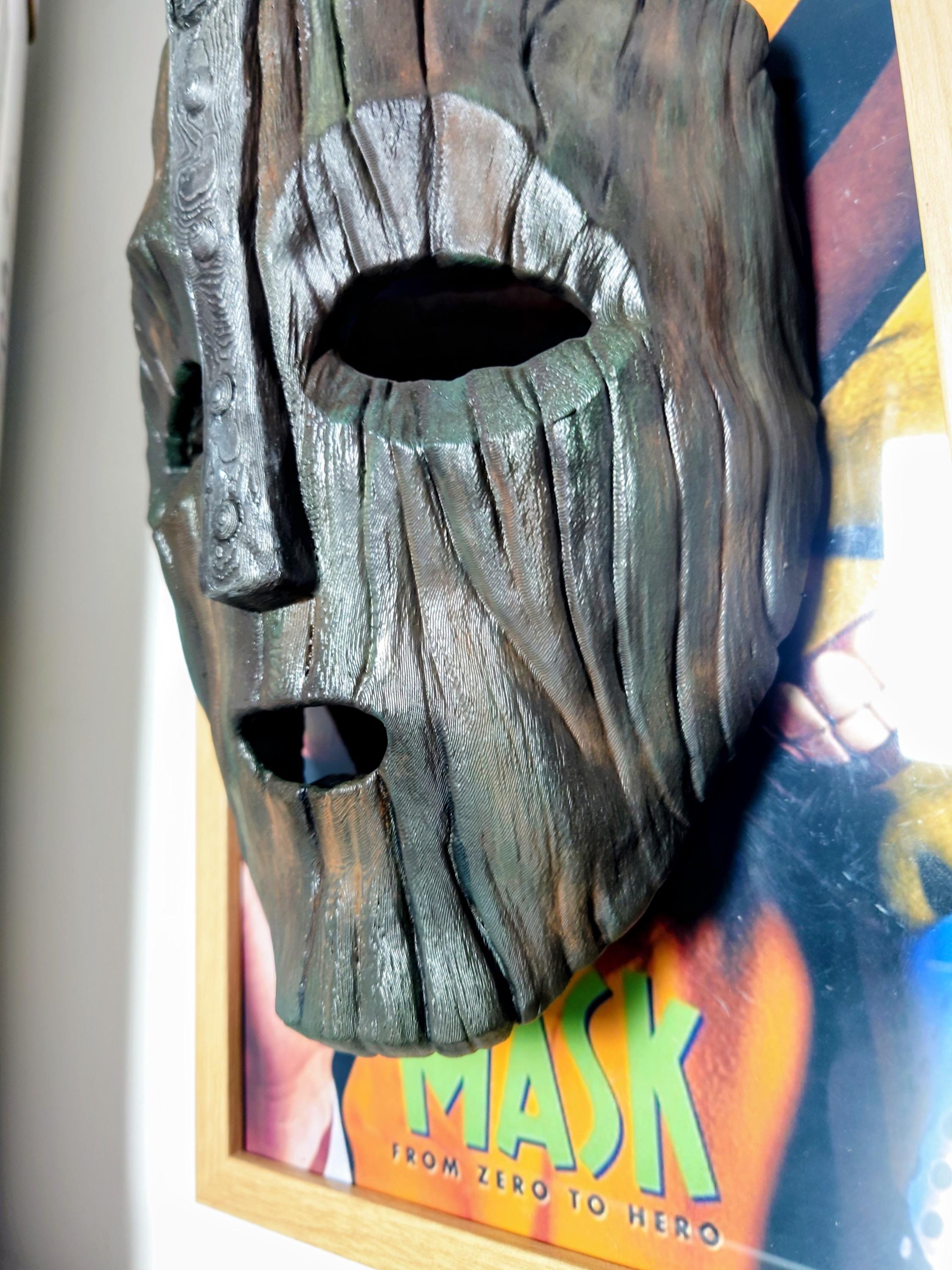 The Mask – Quadro 3D Artistico con Maschera Magnetica • Fan Art Dipinta a Mano • 33×24×10 cm