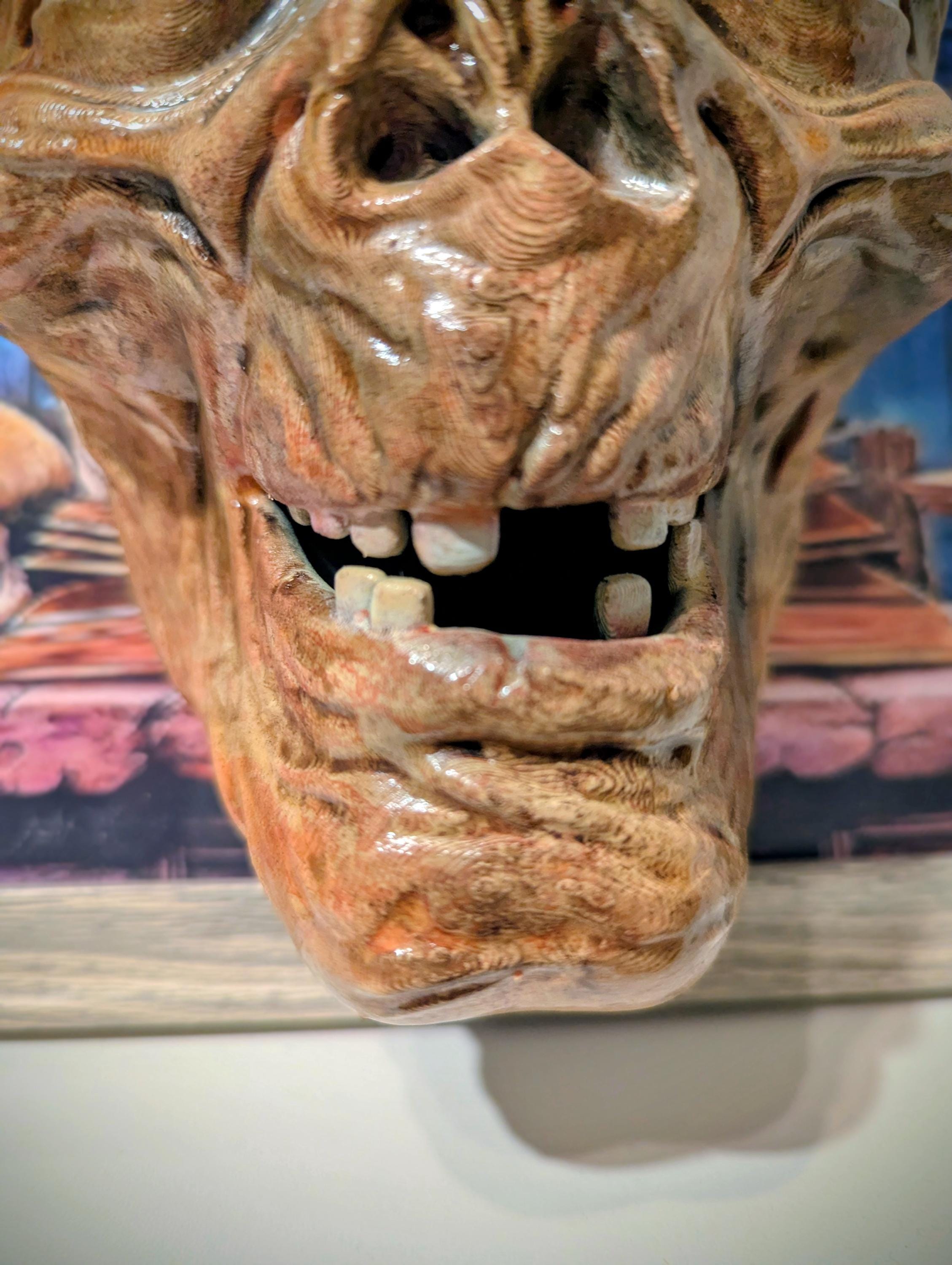 Tales from the Crypt – Quadro 3D Artistico • Fan Art Dipinta a Mano • Crypt Keeper • 33×23×8 cm