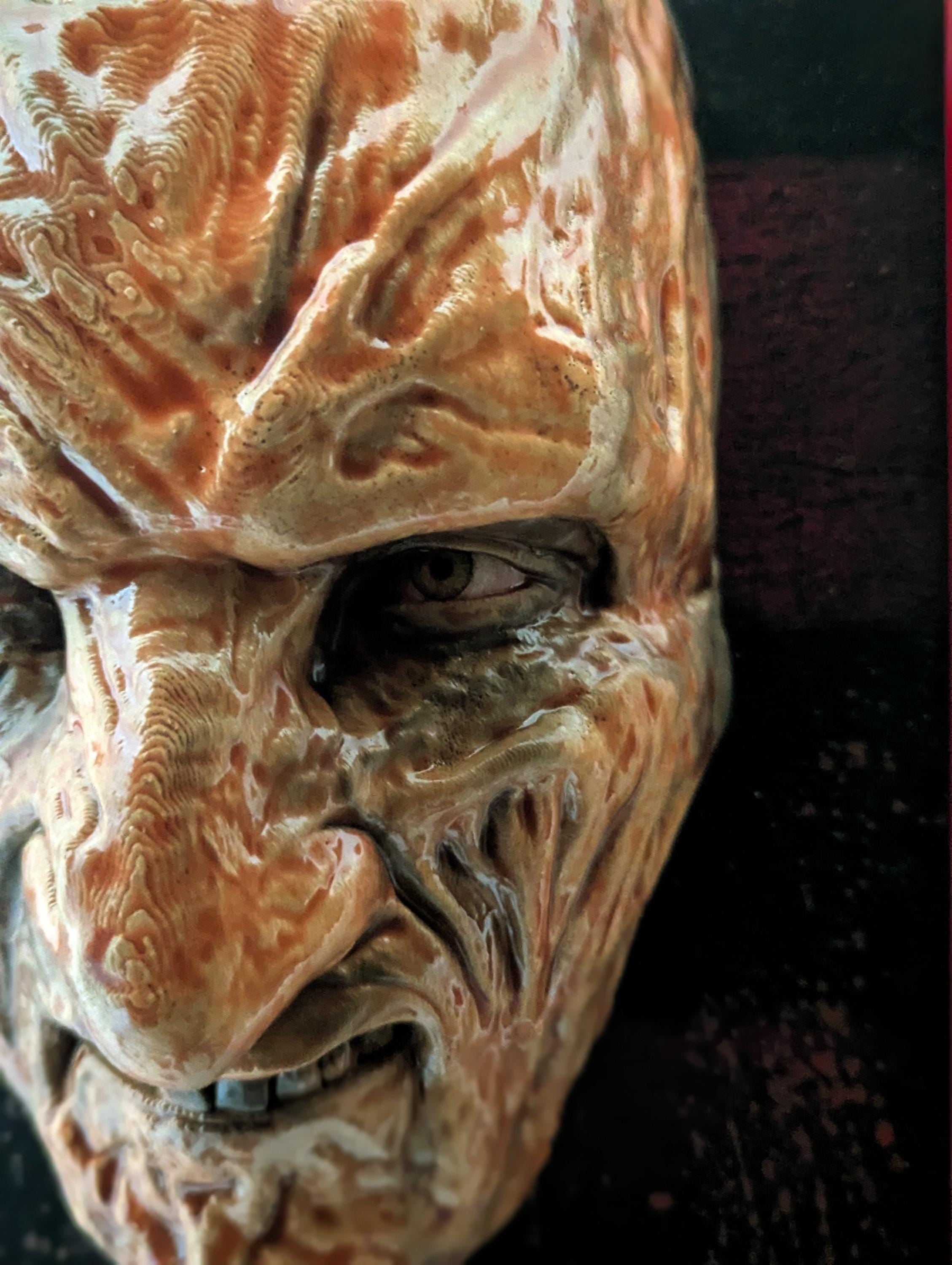 Freddy Krueger – Quadro 3D Artistico • Fan Art Dipinta a Mano • Nightmare on Elm Street • 30×22×12 cm