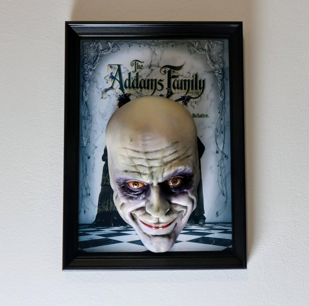Uncle Fester 3D Painting • The Addams Family Fan Art Horror – Hand-Painted Sculpture