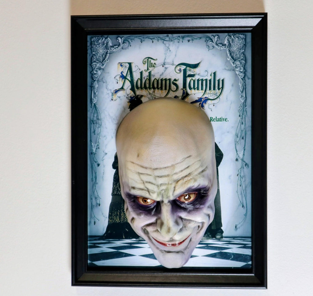Uncle Fester 3D Painting • The Addams Family Fan Art Horror – Hand-Painted Sculpture