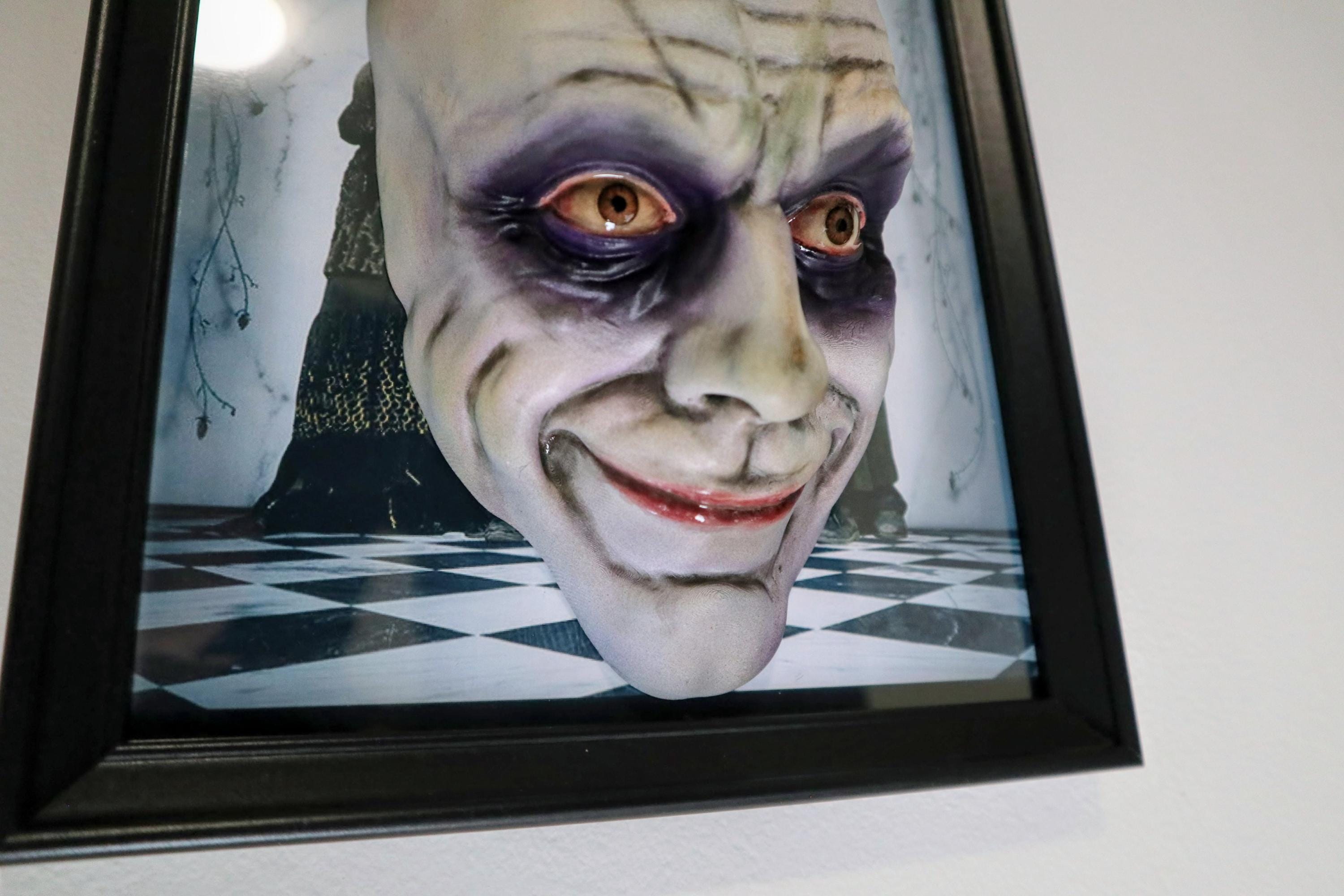 Uncle Fester 3D Painting • The Addams Family Fan Art Horror – Hand-Painted Sculpture