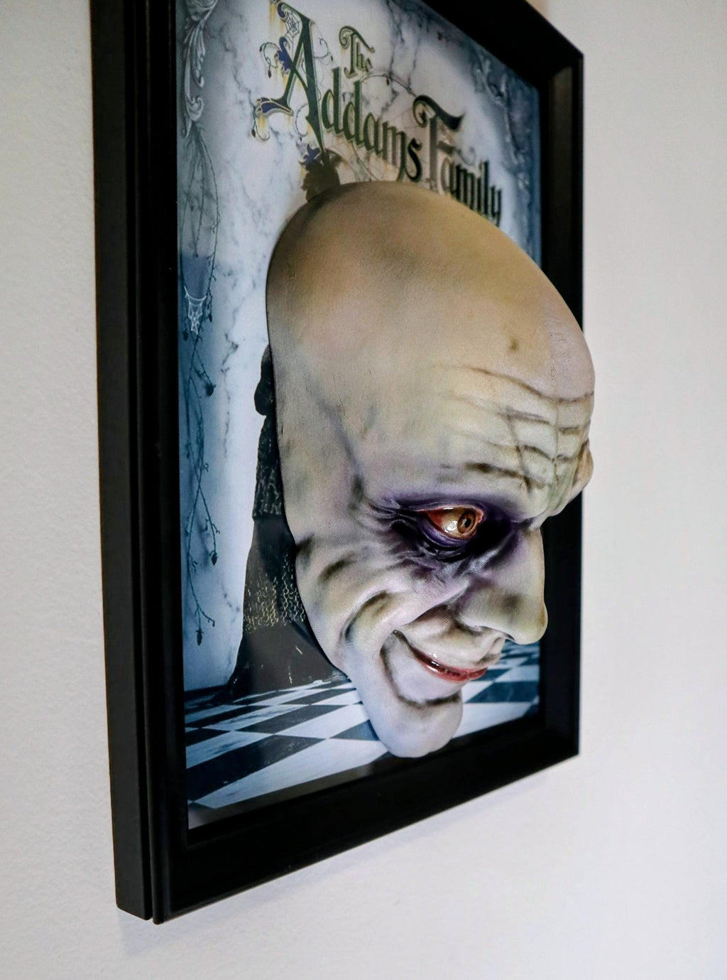 Uncle Fester 3D Painting • The Addams Family Fan Art Horror – Hand-Painted Sculpture