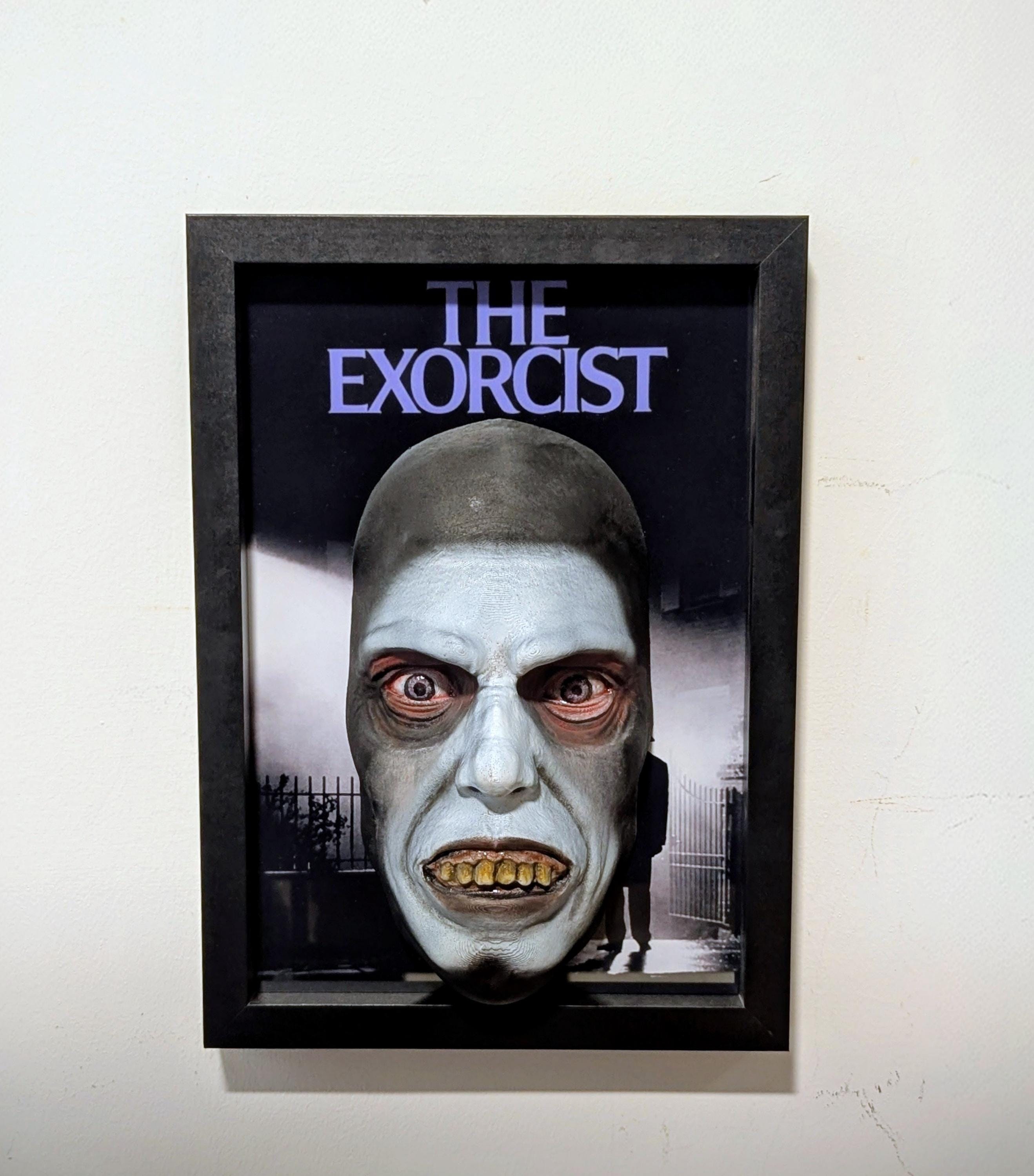 The Exorcist – Quadro 3D Artistico • Fan Art Dipinta a Mano • Pazuzu • 30×22×12 cm