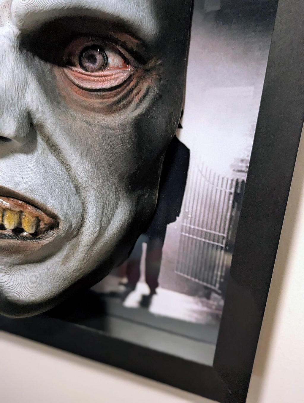 The Exorcist – Quadro 3D Artistico • Fan Art Dipinta a Mano • Pazuzu • 30×22×12 cm