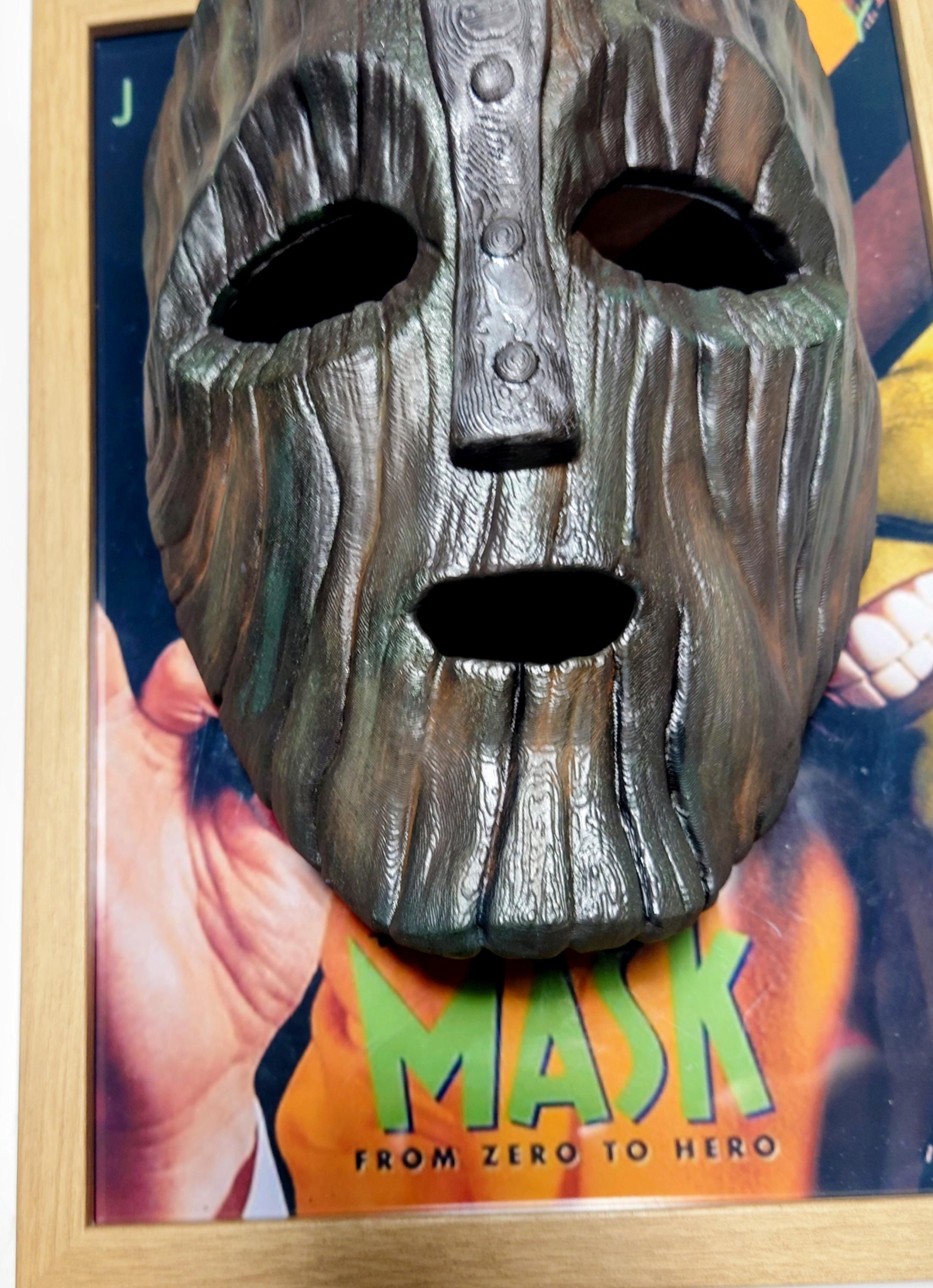 The Mask – Quadro 3D Artistico con Maschera Magnetica • Fan Art Dipinta a Mano • 33×24×10 cm