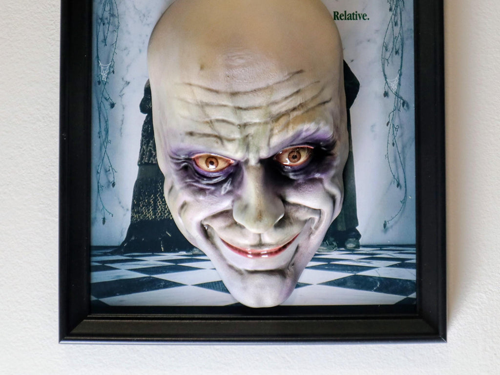 Uncle Fester 3D Painting • The Addams Family Fan Art Horror – Hand-Painted Sculpture