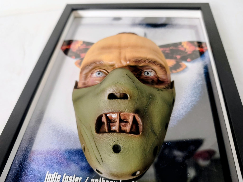 Hannibal Lecter 3D Wall Art - Detail 6 - Silence of the Lambs Inspired Sculpture