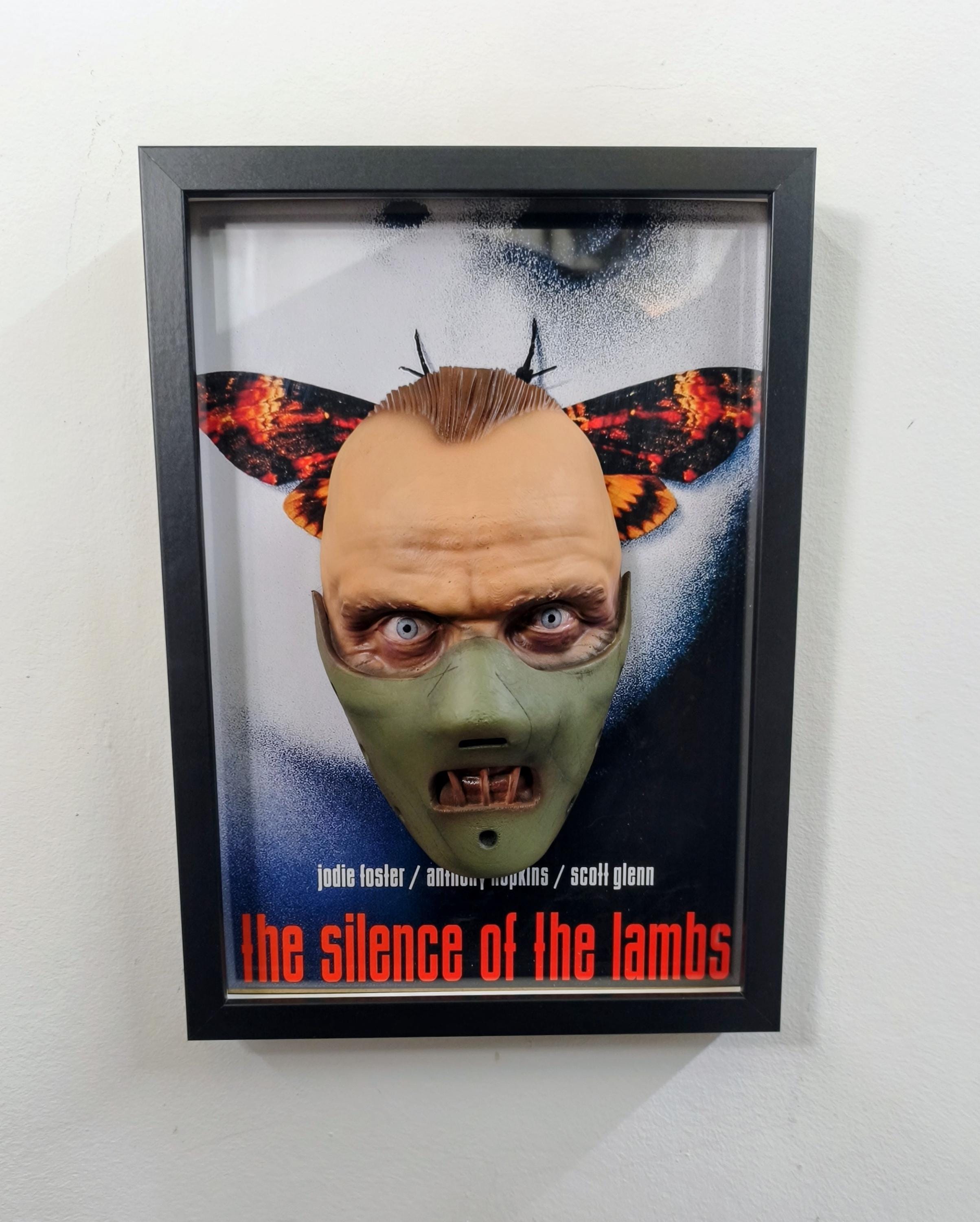 Hannibal Lecter 3D Wall Art - Detail 1 - Silence of the Lambs Inspired Sculpture