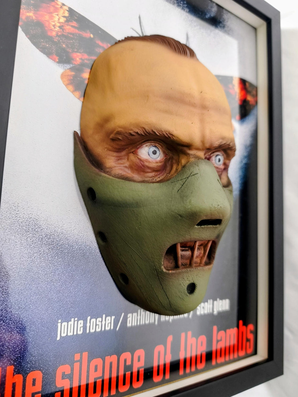 Hannibal Lecter 3D Wall Art - Detail 5 - Silence of the Lambs Inspired Sculpture