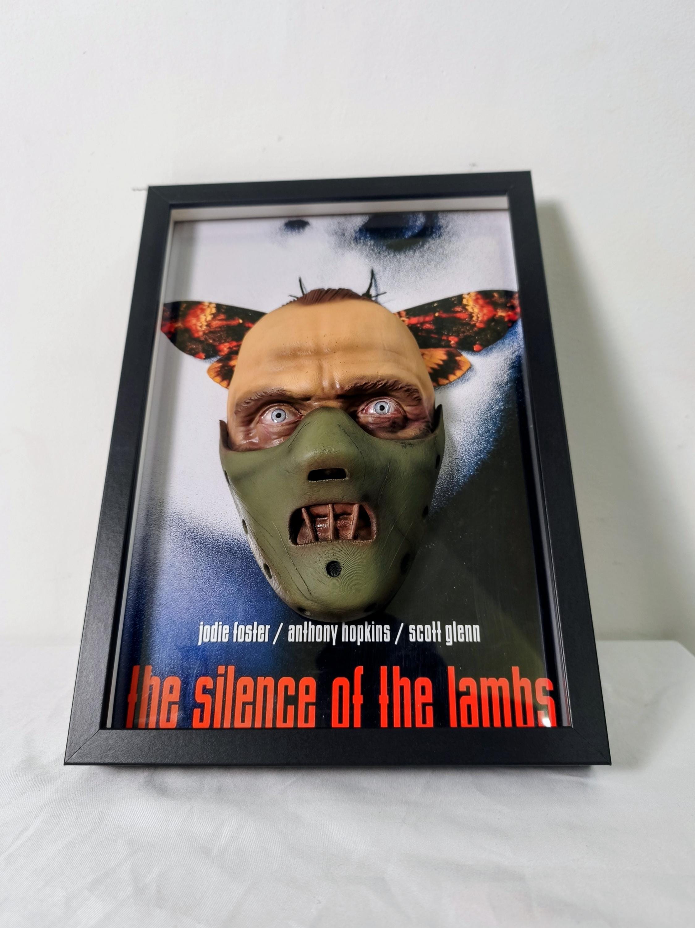 Hannibal Lecter 3D Wall Art - Detail 2 - Silence of the Lambs Inspired Sculpture