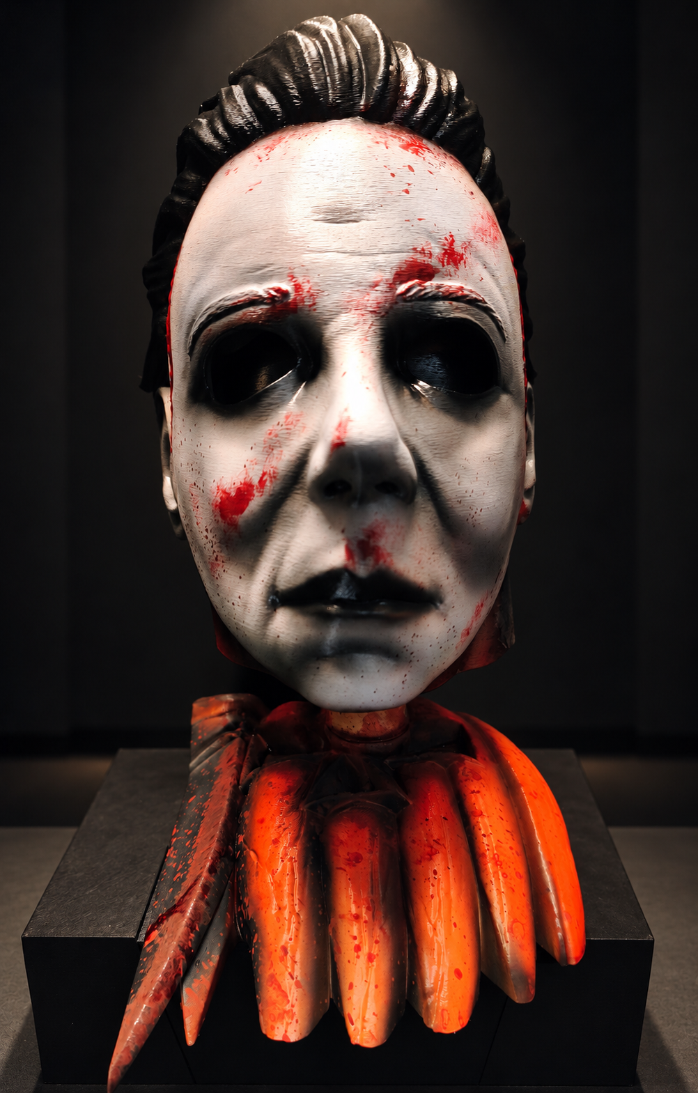 RELICS: The Last Cut - Michael Myers (Halloween 1978) | Busto 3D da Collezione con Base Zucca e Coltello
